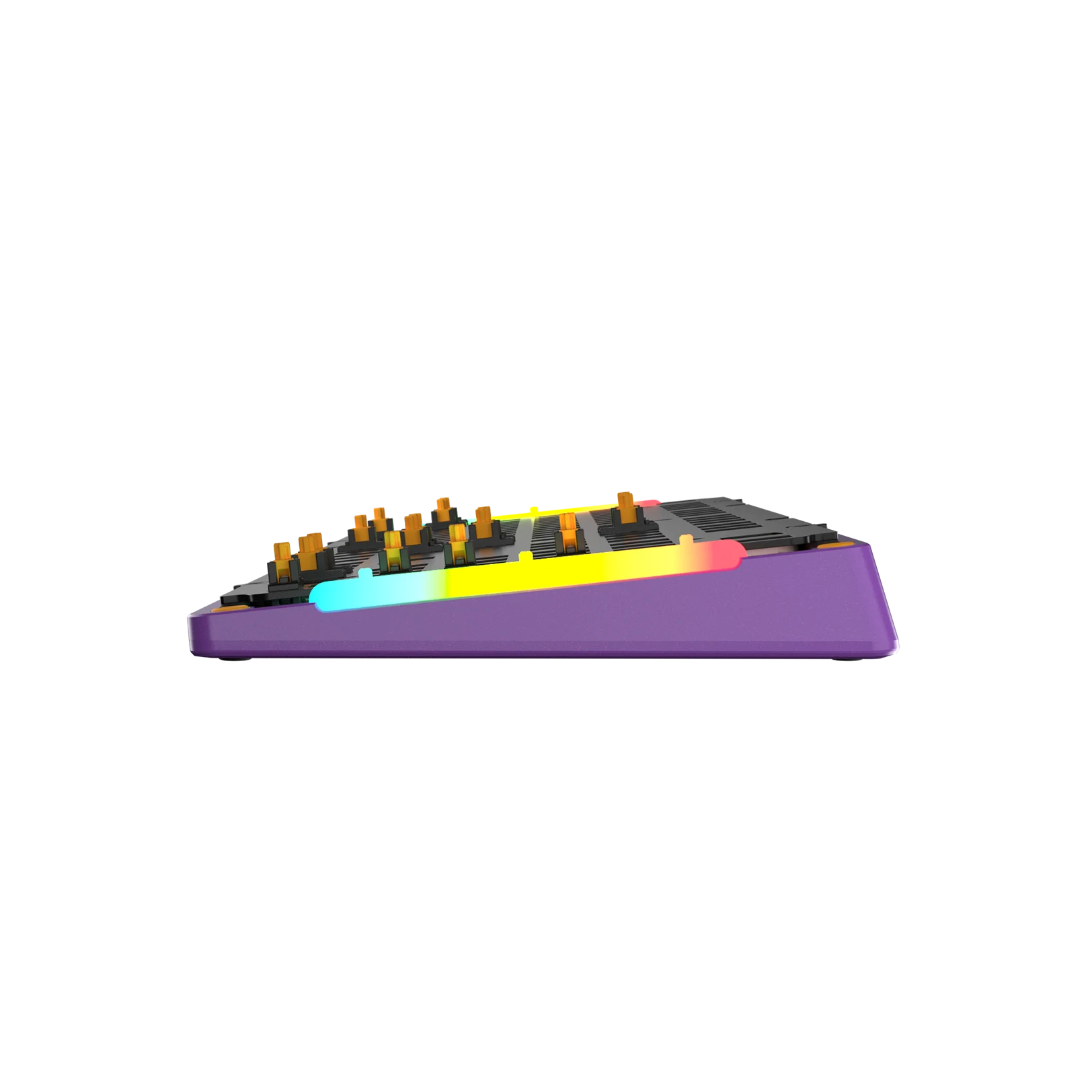 GMMK 3 Mechanical Keyboard Bottom Case - Limited Edition Metal Synth Purple (100% Size) for Gaming & Typing Enthusiasts