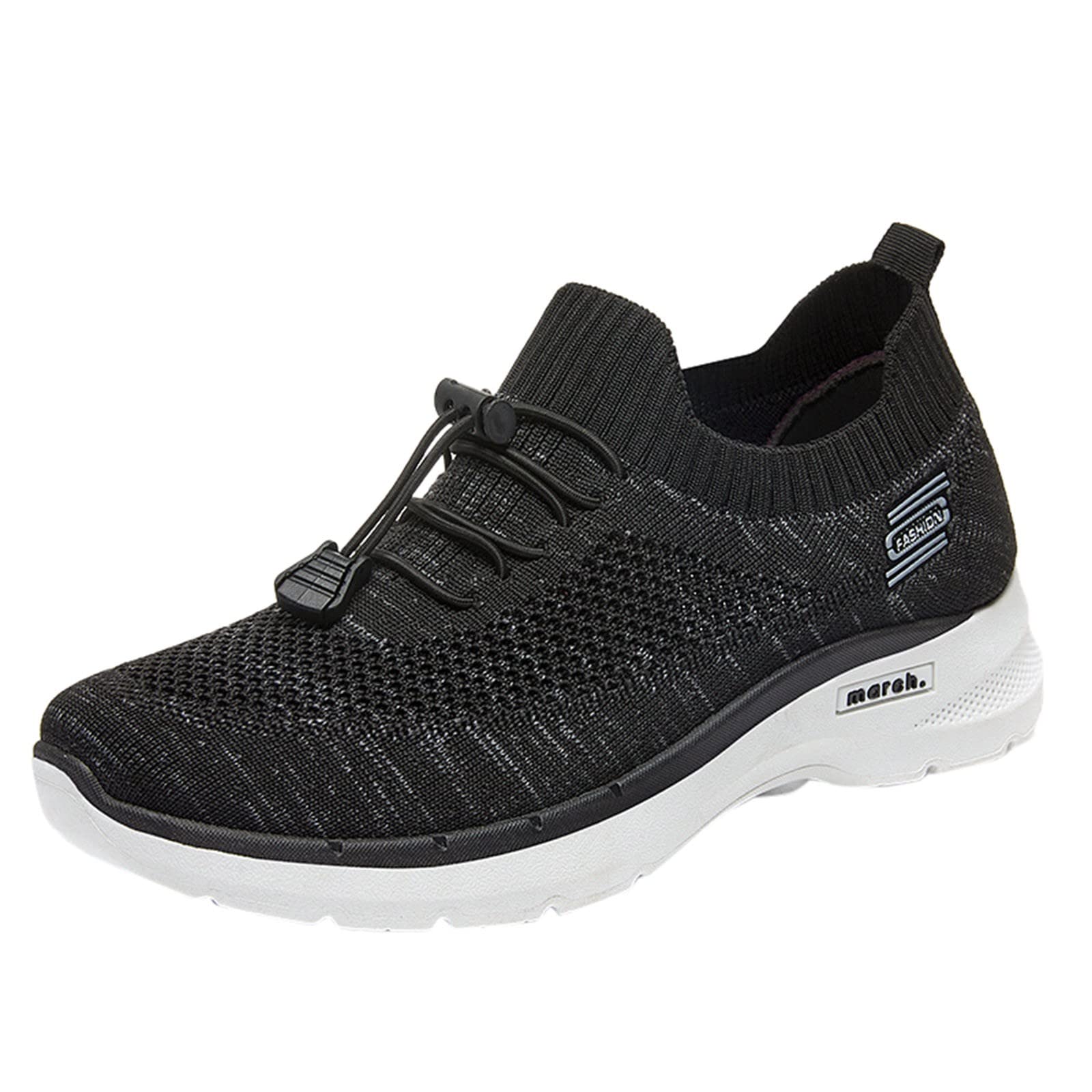 Women's Open-Toe Slip-On Sneakers - Breathable Running Walking Tennis Shoes for Women | Lightweight Casual Lace-Up Flats | Unisex Work & Sport Trainers | Perfect for Gym, Office & Daily Wear