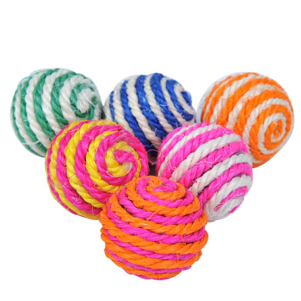 Balacoo 6-Piece Cat Teeth Cleaning Toy Set - Interactive Dental Chew Toys for Kittens, Exercise Balls & Scratch Play Gym for Cat Entertainment, Training & Chase Games | Perfect for Indoor Play, Dental Health & Active Cats
