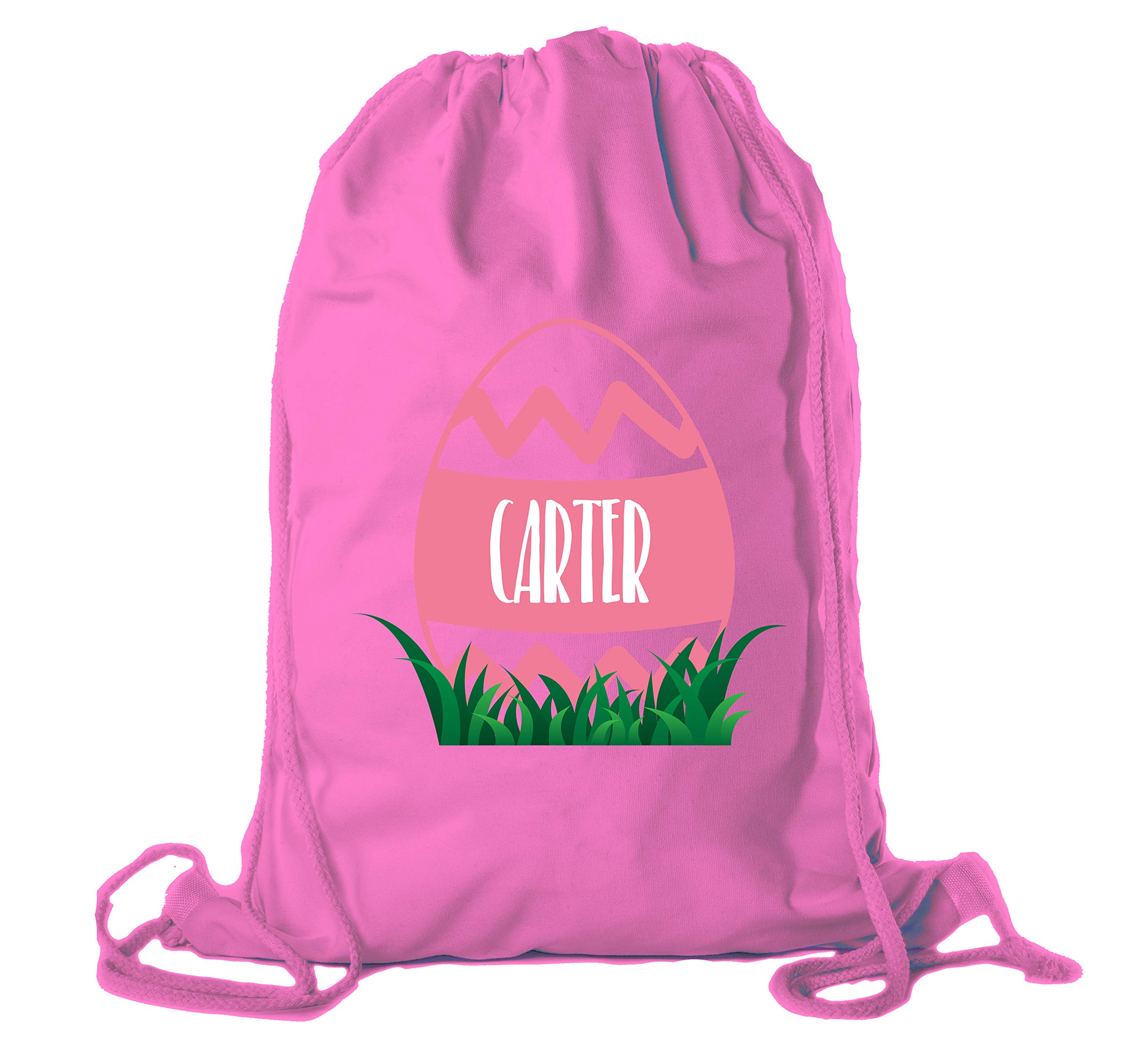 Custom Personalized Easter Basket Bags - Cotton Drawstring Backpacks for Easter Egg Hunt & Gifts | Reusable Easter Party Favors for Kids & Adults
