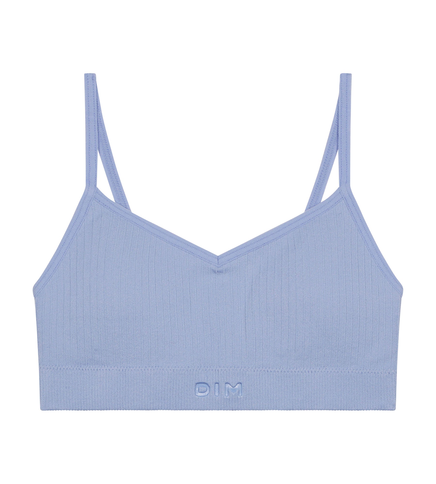 Seamless Girls Bra with Removable Foam Pads - Soft Microfiber Comfort - Blue Dim - Perfect for School, Sports & Everyday Wear