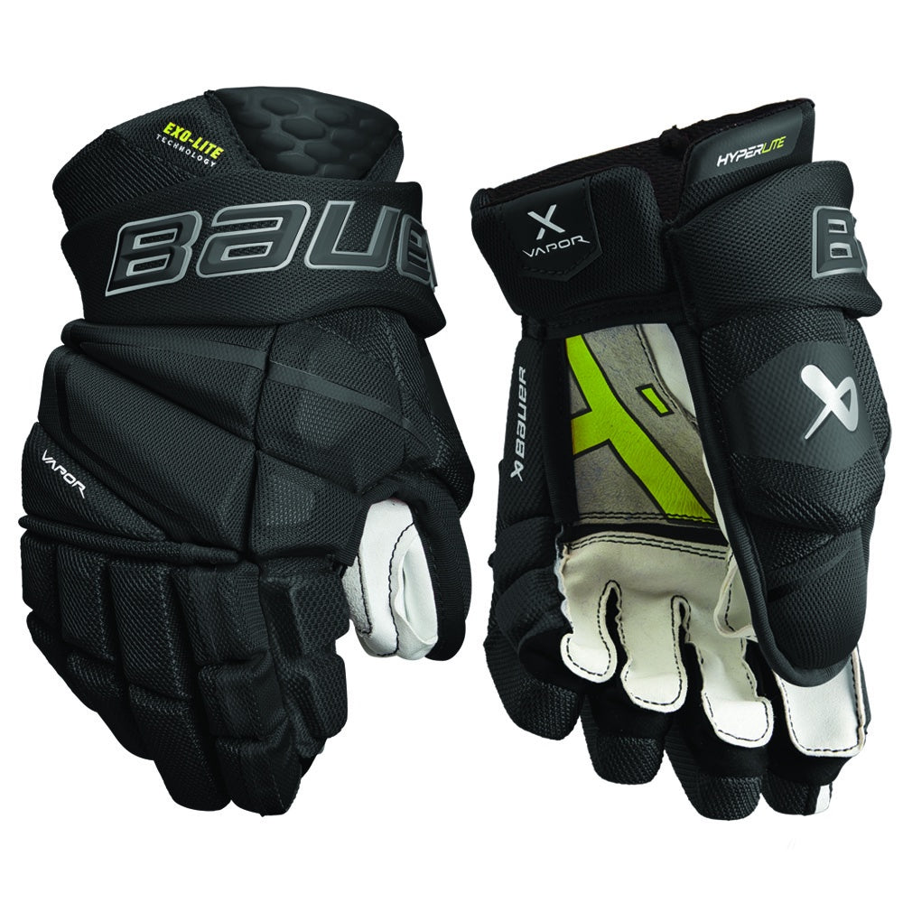 Bauer Vapor HyperLite Junior Ice Hockey Gloves - Lightweight Youth Hockey Gloves for Performance & Protection - Perfect for Practice, Games & Training