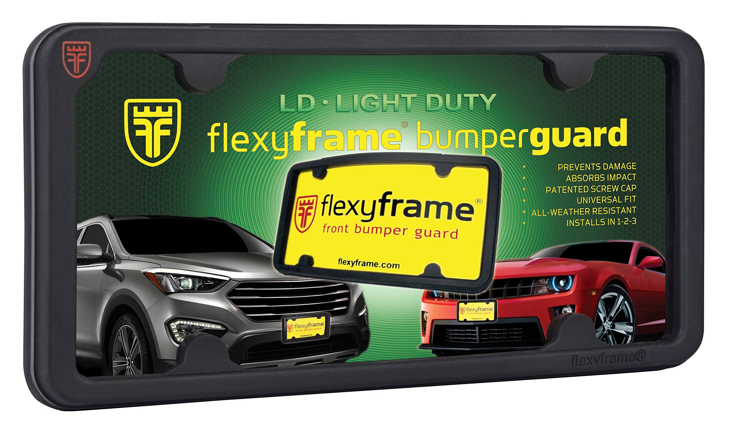 NASA-Style Rubber License Plate Frame for Nissan - Durable Bumper Guard for Cars & Trucks