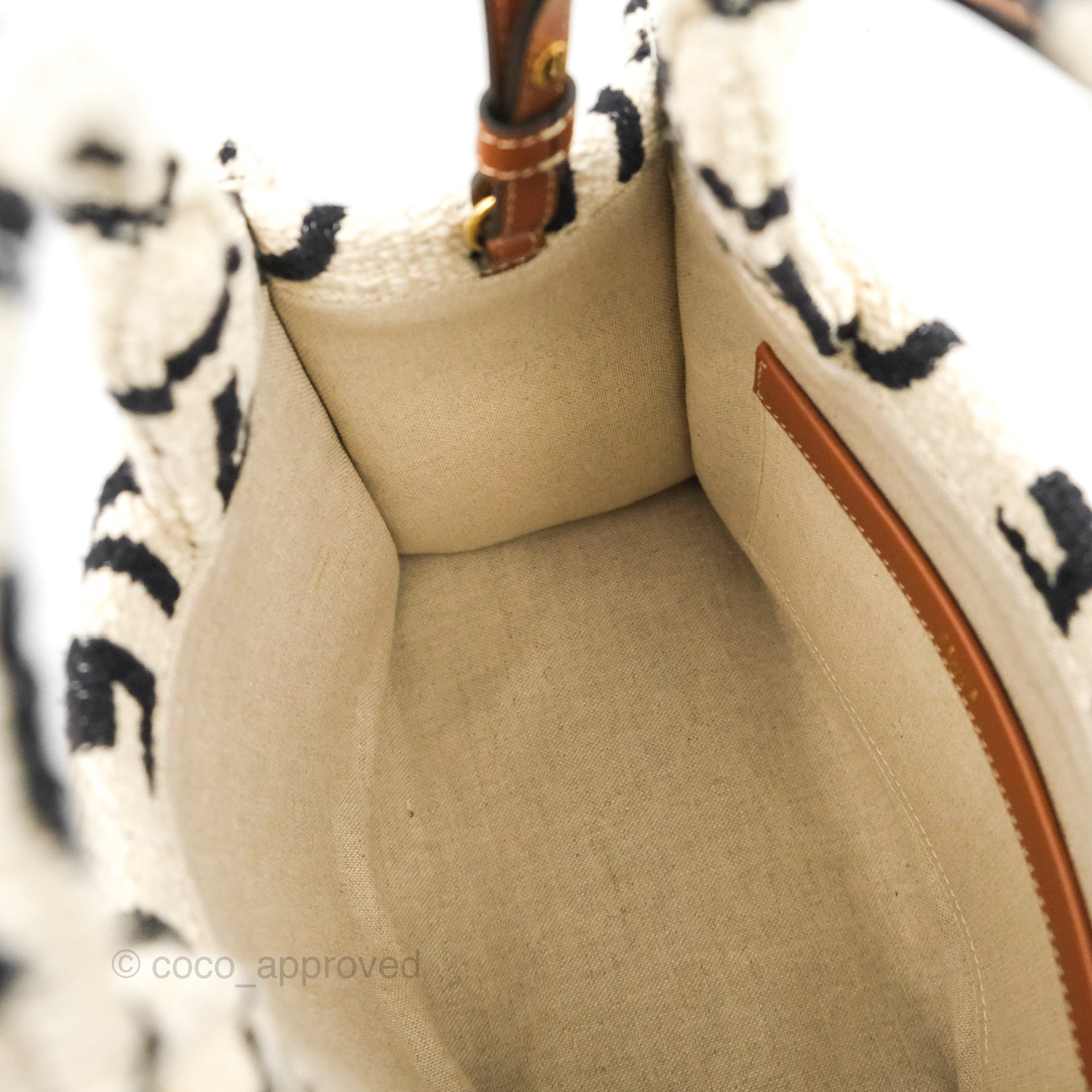 Celine Small Cabas Thais Textile Tote Bag in White - Luxury Designer Handbag for Women, Perfect for Work, Travel & Everyday Use