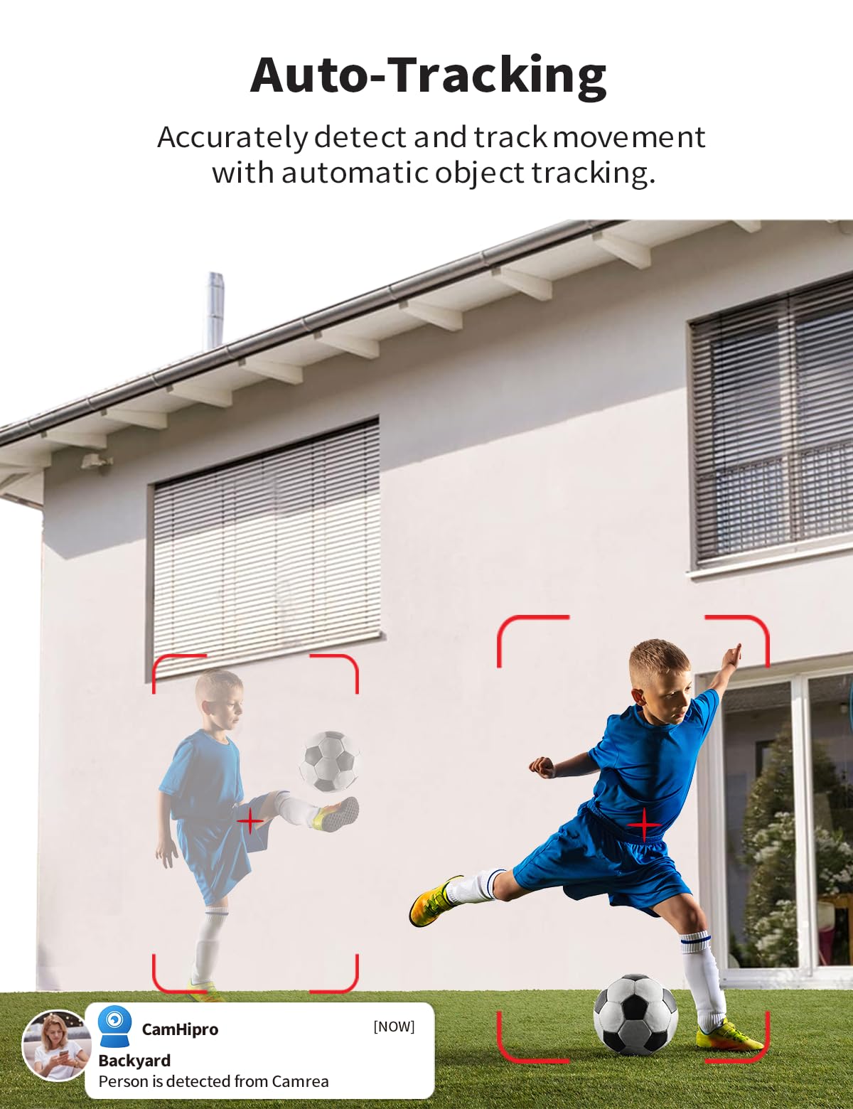 Tonton 2 Pack 1080P Wireless Outdoor Security Camera - WiFi PTZ Surveillance System with Two-Way Audio, Floodlight, Motion Detection & Human Auto Tracking | 100ft Night Vision, IP66 Weatherproof | Ideal for Home Security, Baby/Pet Monitoring & Business Surveillance