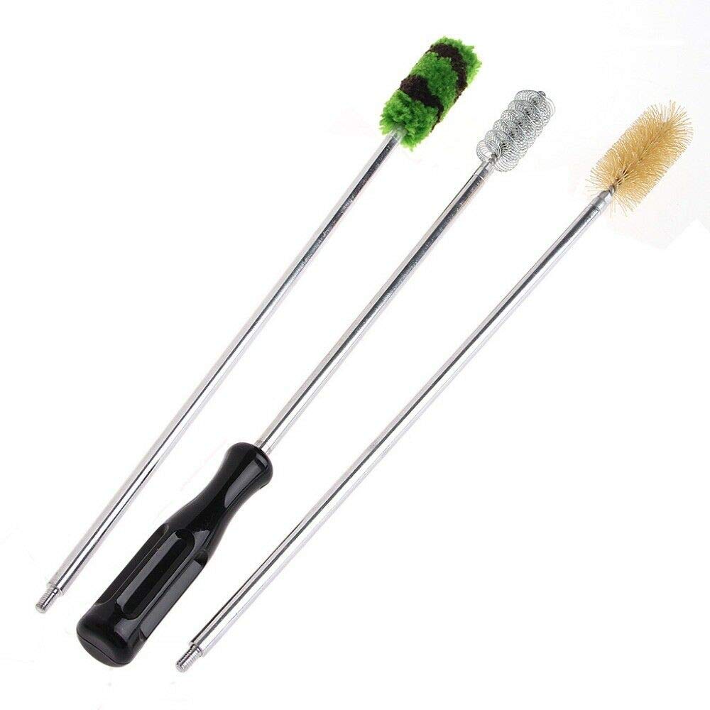 12 GA Gauge Gun Cleaning Kit - Aluminum Rod Brushes Tactical Cleaner Set for Shotgun Maintenance | Perfect for Hunting, Shooting Range & Firearm Care