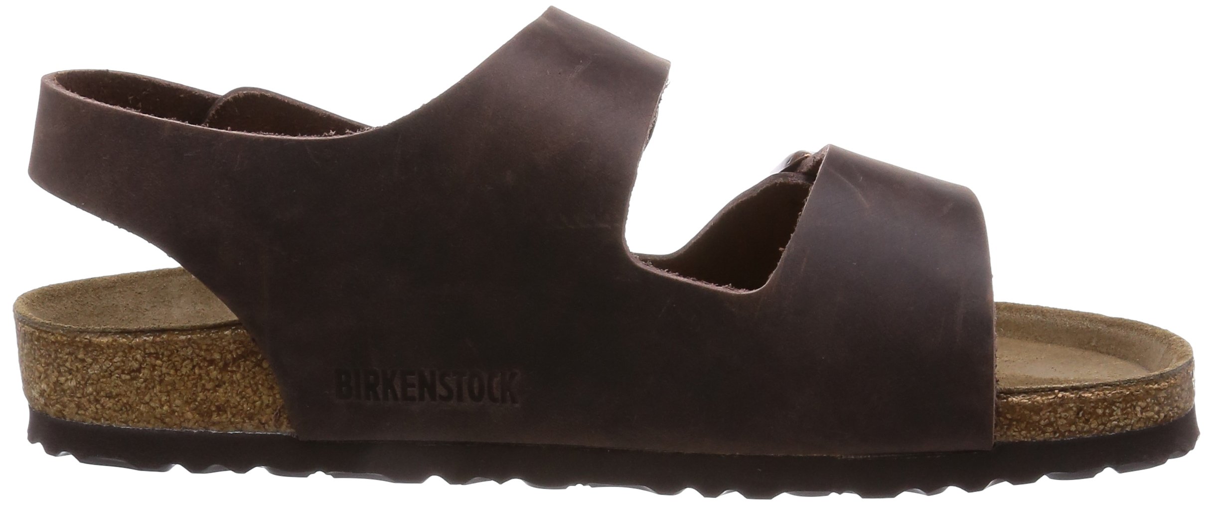 Birkenstock Men's Milano Habana Leather Sandals - Comfortable Narrow Fit Size 35 - Perfect for Summer Walking & Casual Outings