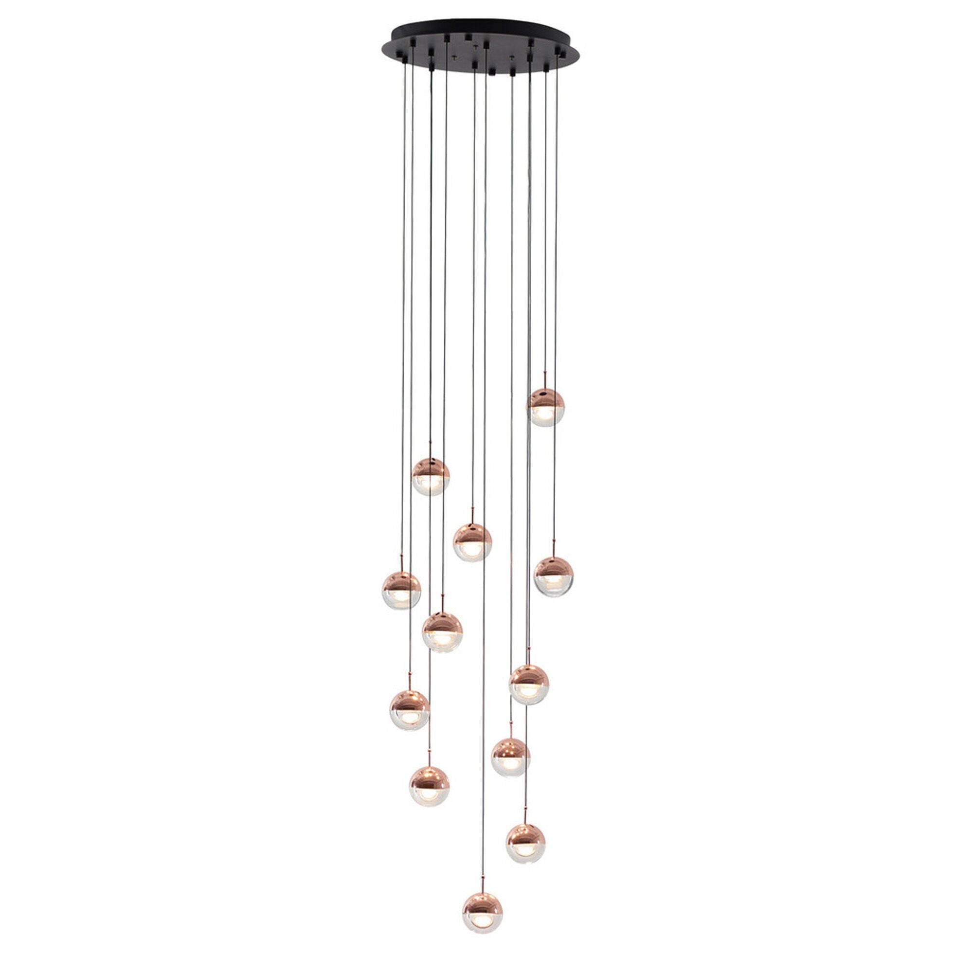 Dora Modern LED Pendant Light Fixture - Adjustable Hanging Chandelier for Kitchen Island, Dining Room, Bedroom & Living Room Lighting