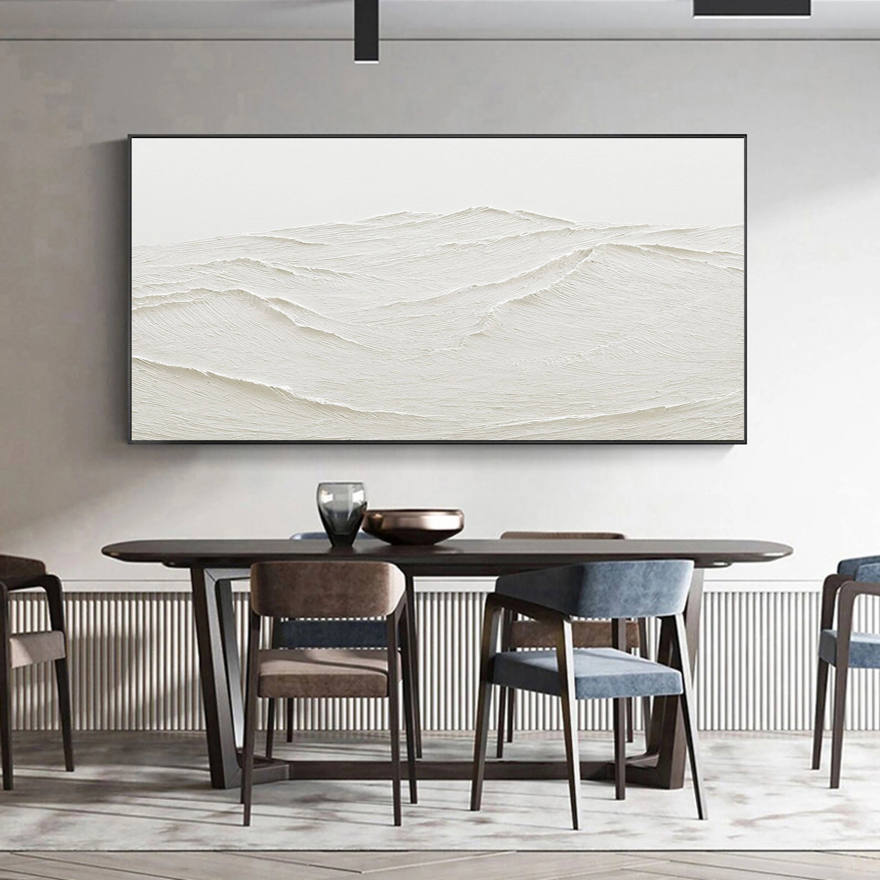 Minimalist Textured Plaster Art Painting - Abstract Wall Decor for Living Room, Bedroom & Office | #MM027