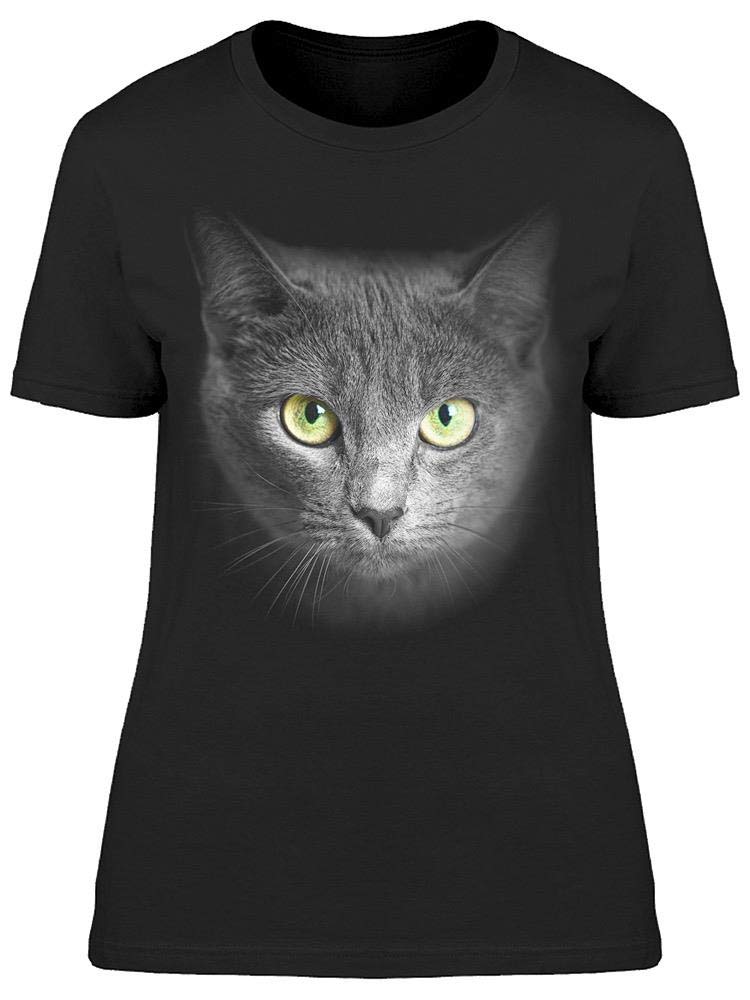 Face Cat Portrait T-Shirt for Women - Cute Graphic Tee for Casual Wear, Outfits & Gifts