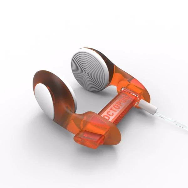 Octopus Freediving Nose Clip - Classic Transparent Orange for Scuba Diving, Snorkeling & Spearfishing - Comfortable Waterproof Nose Plug for Underwater Sports