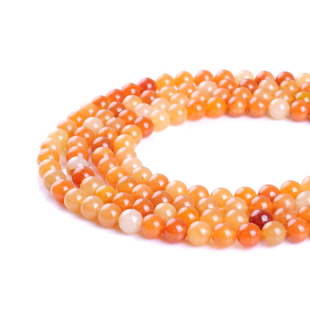 10mm Red Aventurine Beads for Jewelry Making - Natural Jasper Stone Round Beads (36pcs/Strand) - Perfect for DIY Bracelets, Necklaces & Healing Crystal Jewelry