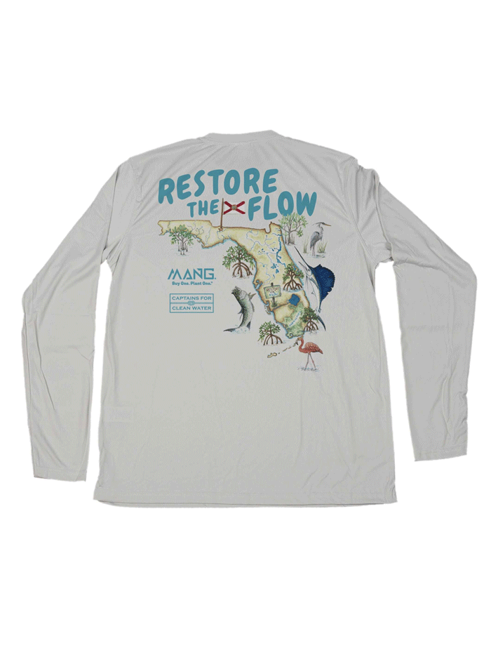 Mens Performance Long Sleeve Tee MP1343LS - Moisture Wicking Athletic Shirt for Workout & Running - Pearl Gray Color - Restore the Flow 2.0 Technology - Ideal for Gym, Hiking & Outdoor Activities