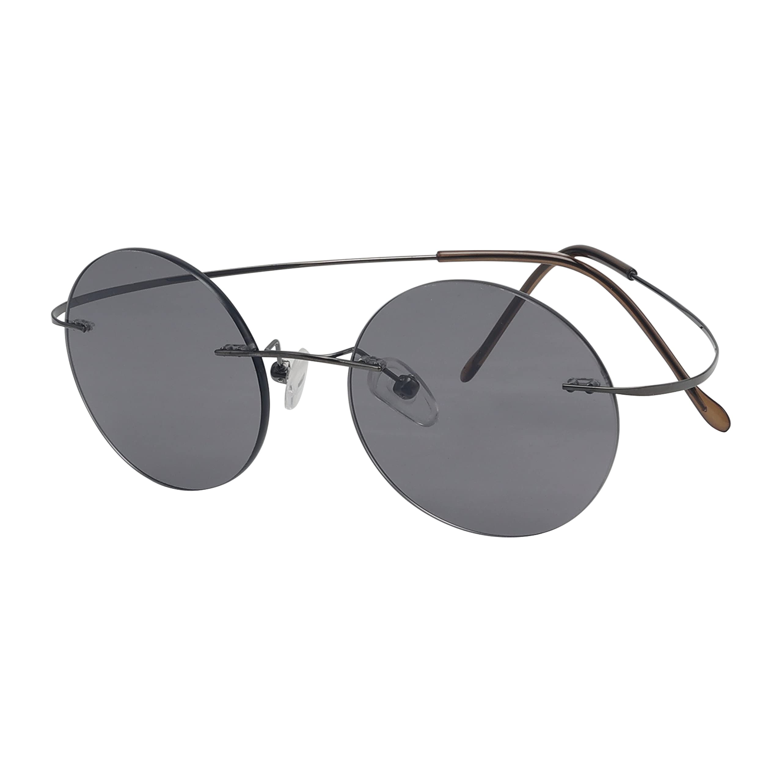 Titanium Rimless Round Reading Glasses for Men - Lightweight & Durable Eyewear - Perfect for Reading, Computer Use & Daily Wear