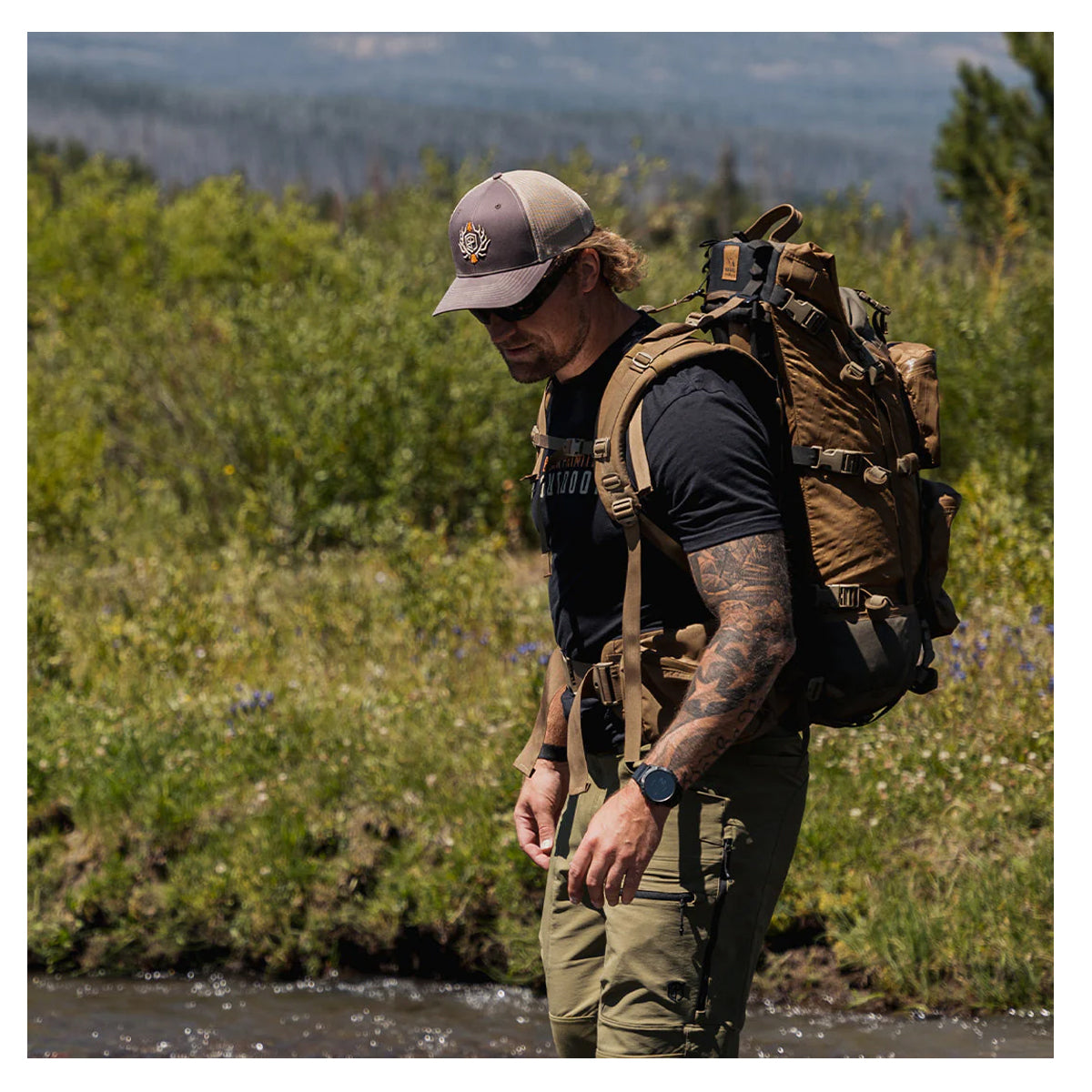 Born Primitive Men's Outdoor Performance T-Shirt - Moisture Wicking, Quick Dry, Breathable for Hiking, Camping & Adventure Activities