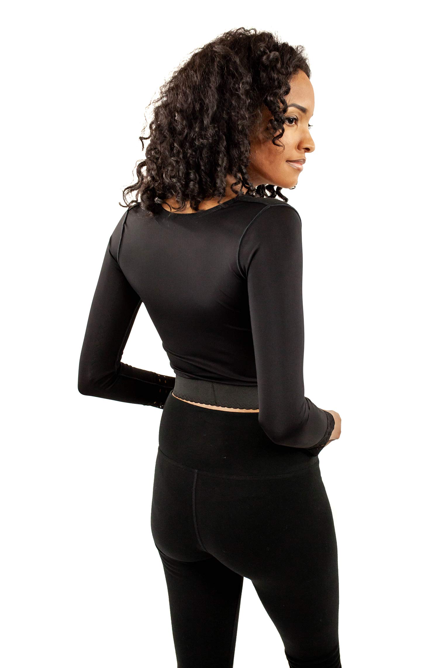 ContourMD Women's Compression Vest & Quarter Sleeve Shirt - Post-Surgery Recovery Garment for Breast Augmentation, Reduction & Liposuction | Perfect for Post-Op Healing, Swelling Control & Comfortable Support