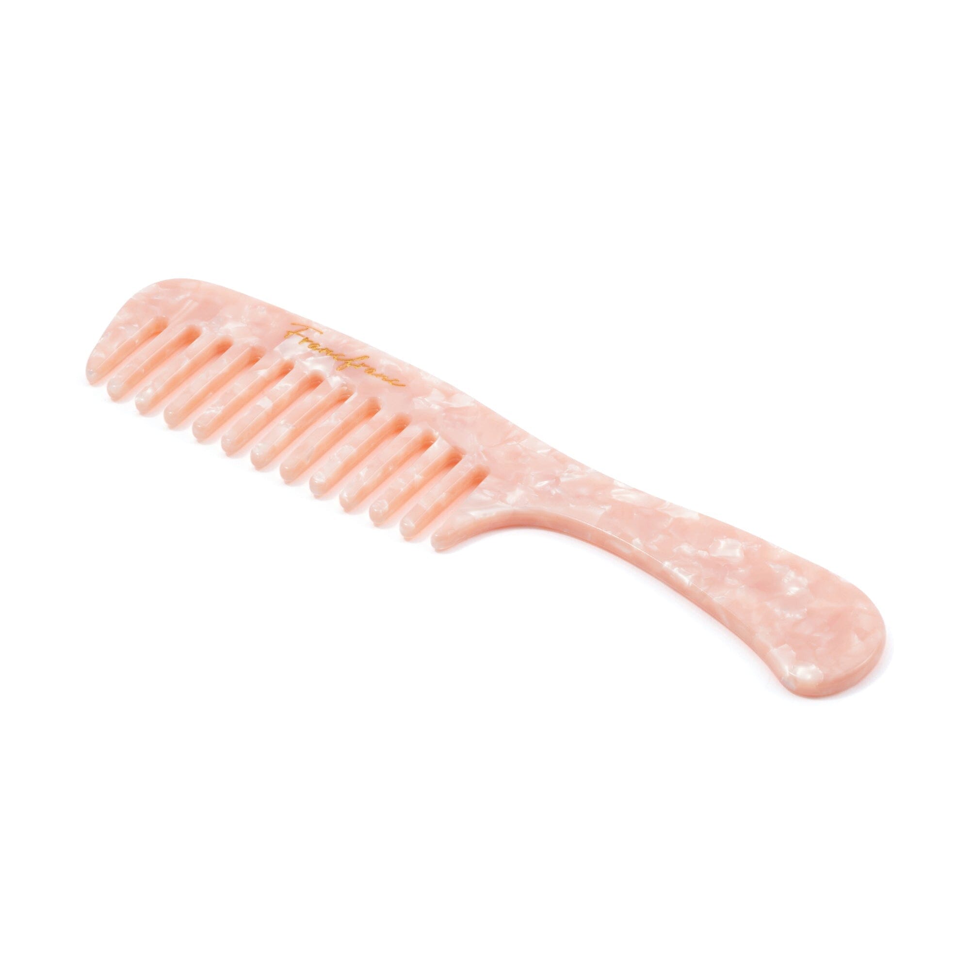 Compact Travel Comb with Pouch - Pink | Portable Hairbrush for Women & Men | Perfect for Travel, Gym, Purse & On-the-Go Styling