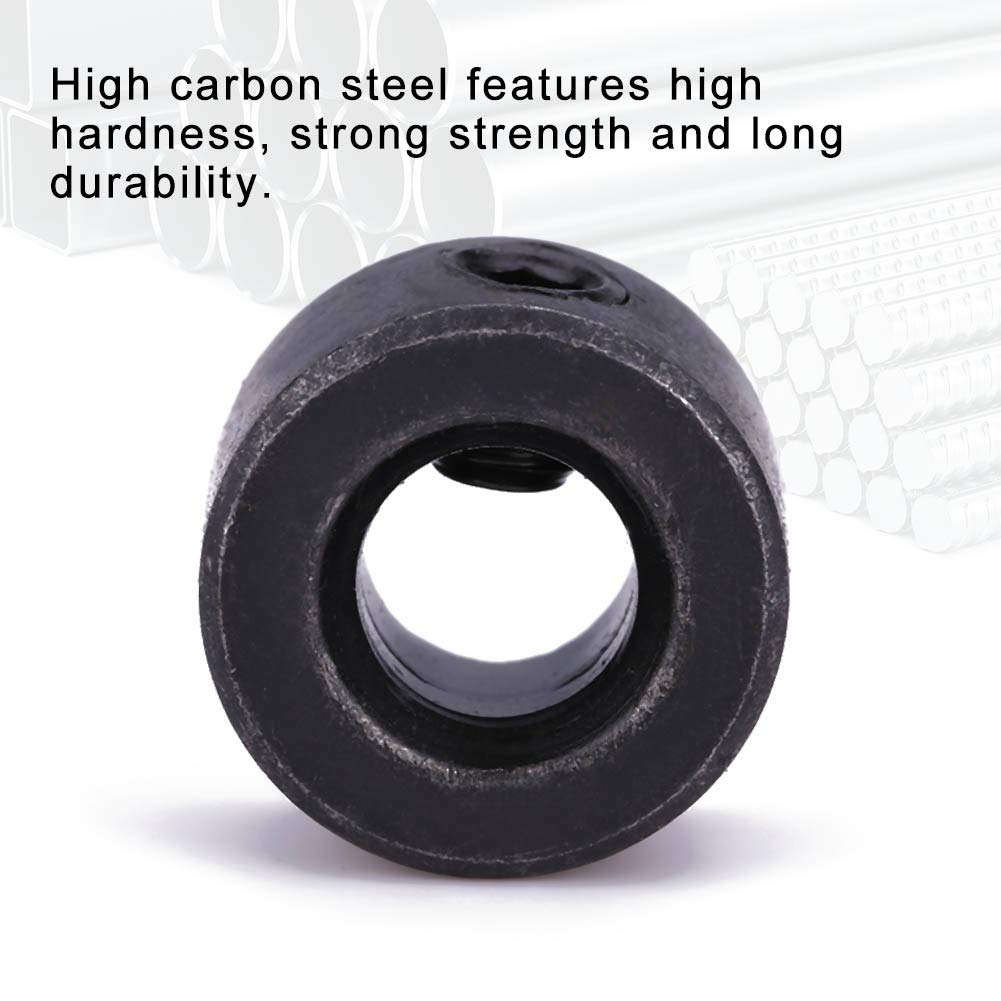 8-Piece High Carbon Steel Drill Stop Collar Set (3-16mm) - Woodworking & Metalworking Depth Gauge with Hex Wrench - Perfect for Precise Drilling in DIY Projects, Furniture Making & Construction Work