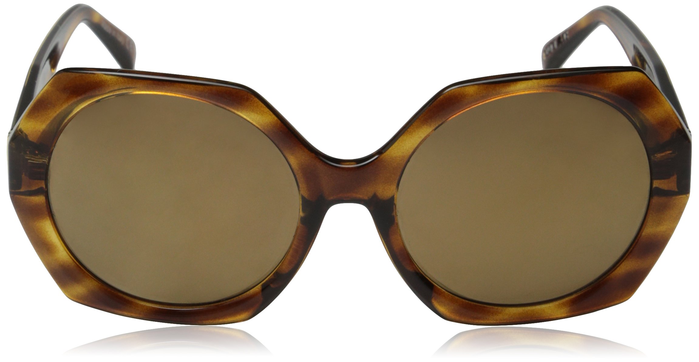 VonZipper Women's Buelah Round Sunglasses - UV Protection Polarized Fashion Shades for Women - Perfect for Beach, Driving & Outdoor Activities