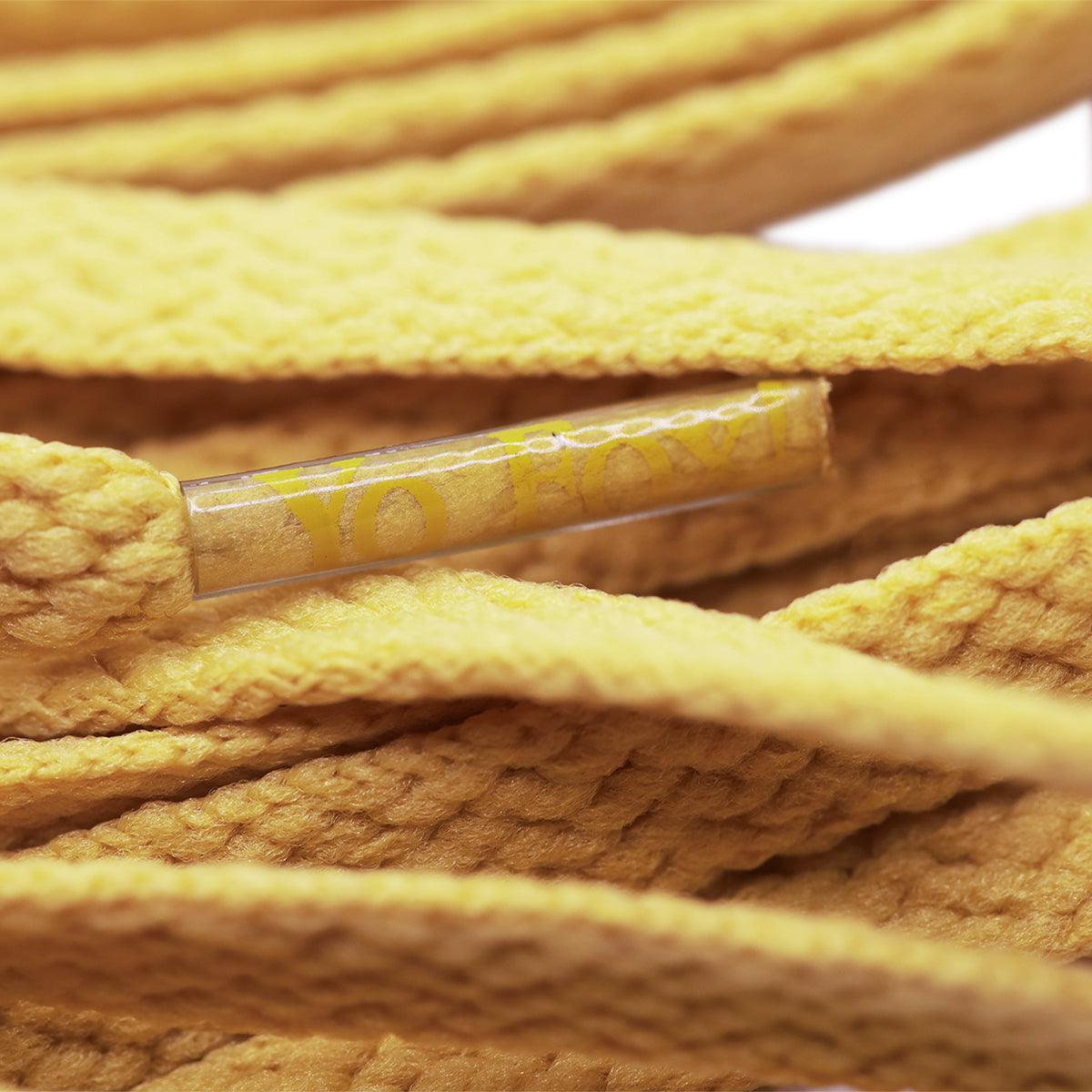 Fade Away Laces 'Solid Buttermilk' - Premium Shoelaces for Sneakers & Athletic Shoes | Durable & Stylish for Running, Basketball & Casual Wear