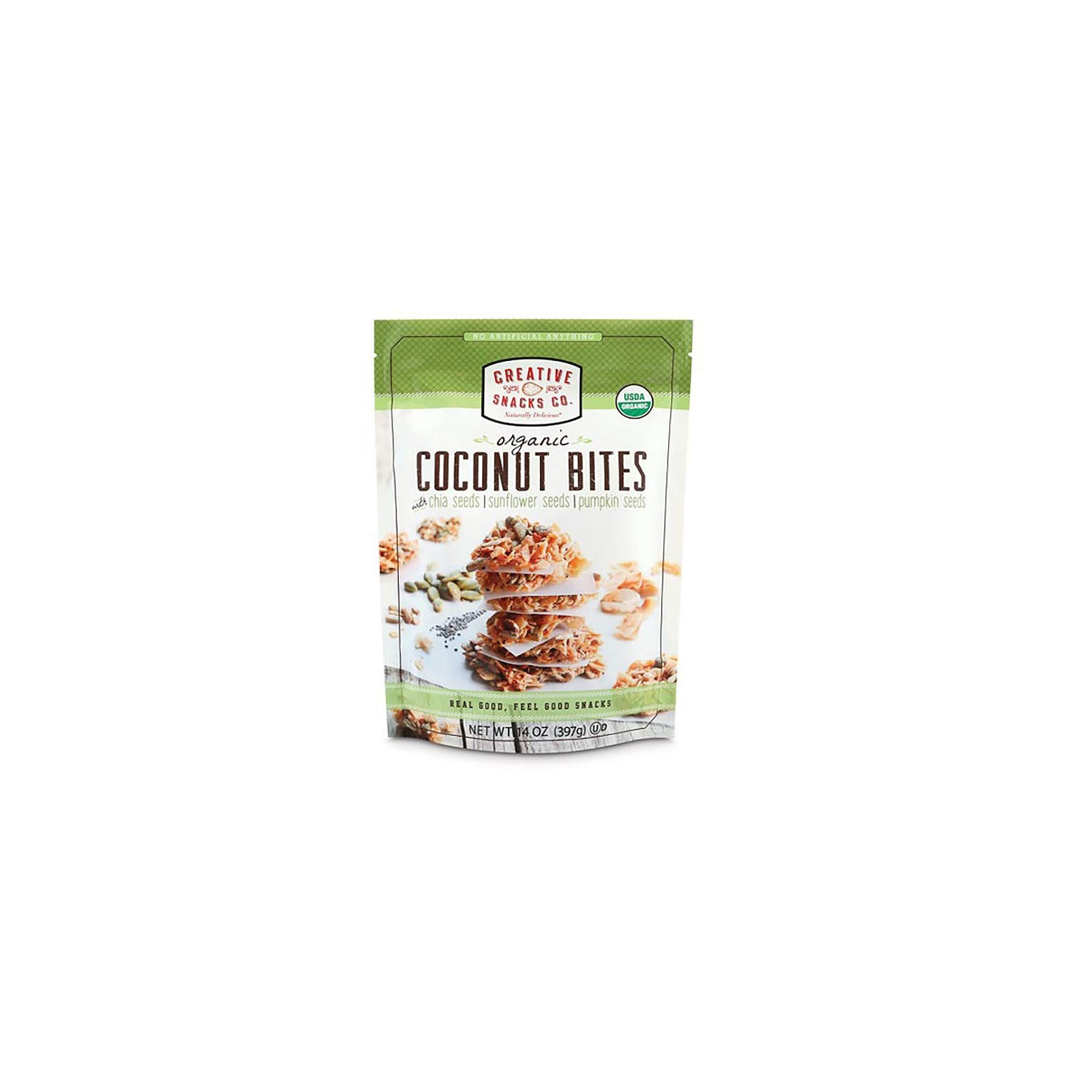 Organic Coconut Bites Snacks - 2 Pack (14 oz Each) | Gluten-Free, Vegan, Non-GMO | Perfect for Healthy Snacking, Travel & Office Lunch Boxes