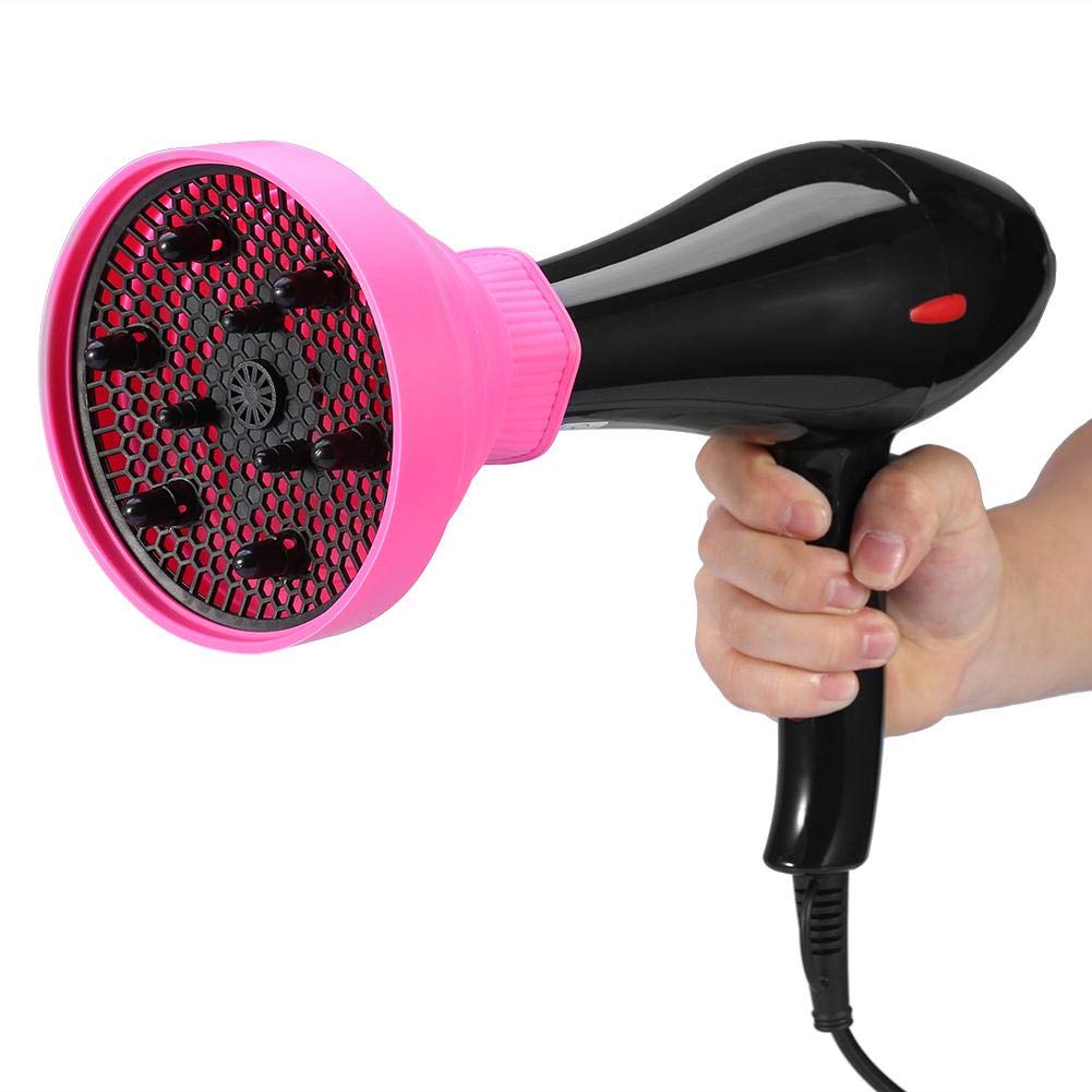 Professional Silicone Hair Dryer Diffuser Attachment - Collapsible & Folding Blow Dryer Cover for Wavy & Thick Hair - Perfect for Home, Salon & Barbershop Styling - Enhances Curls & Reduces Frizz for Healthy Hair Care