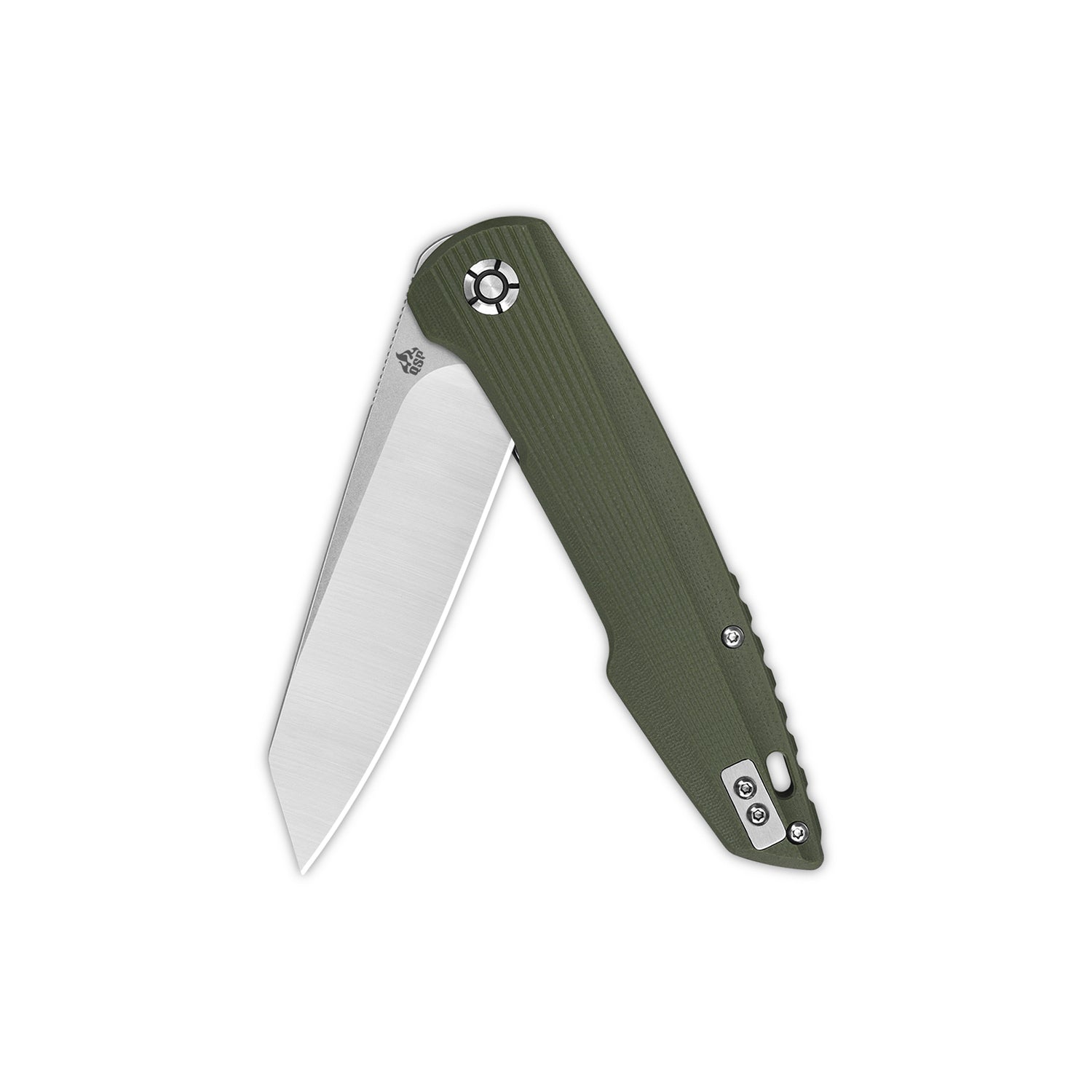 QSP Phoenix Liner Lock Pocket Knife - D2 Steel Blade, Green G10 Handle - EDC, Camping, Hiking & Outdoor Survival Tool