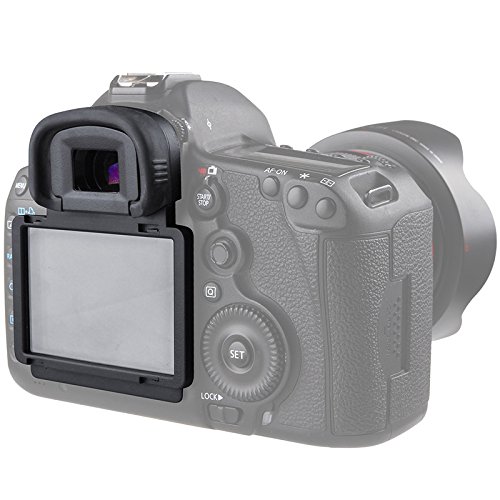 Canon 5D Mark III IV Screen Protector - Shatterproof Clip-On Frame, No Adhesive Anti-Scratch Cover for DSLR Camera (Easy Snap Installation, Bubble-Free) - Perfect for Outdoor Photography & Travel Protection