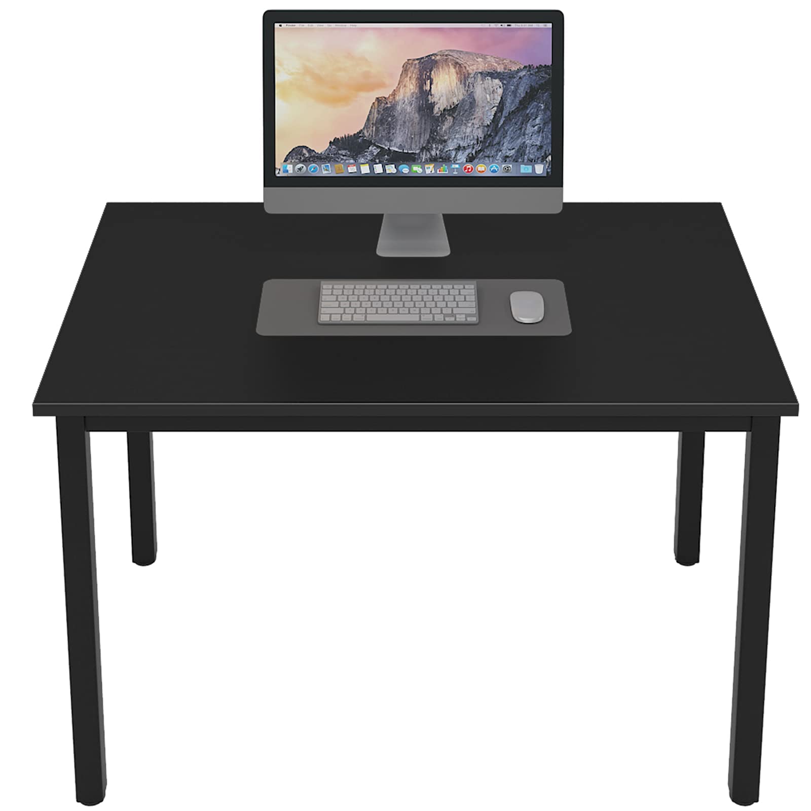 DlandHome 39 Inch Small Computer Desk - Compact Home Office Desk, Writing Table for Small Spaces, Study Desk for Students, Laptop Workstation in Black (DND-AC3CB-100) | Perfect for Apartments, Dorms & Cozy Workspaces
