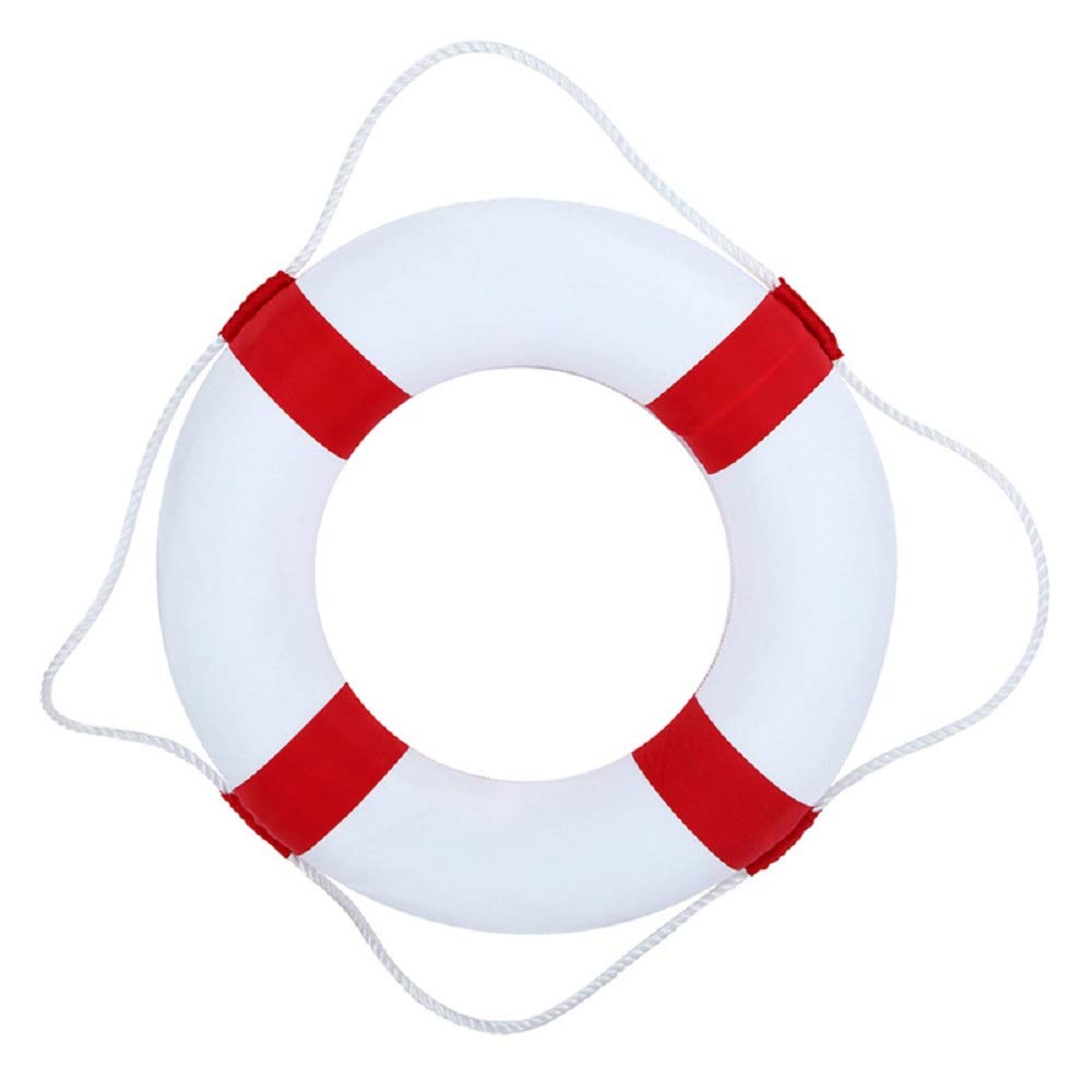 BeautySu Huapa Foam Swim Rings - Safe Kids Swimming Pool Lifebuoy with Perimeter Rope for Toddler Water Play and Beach Fun