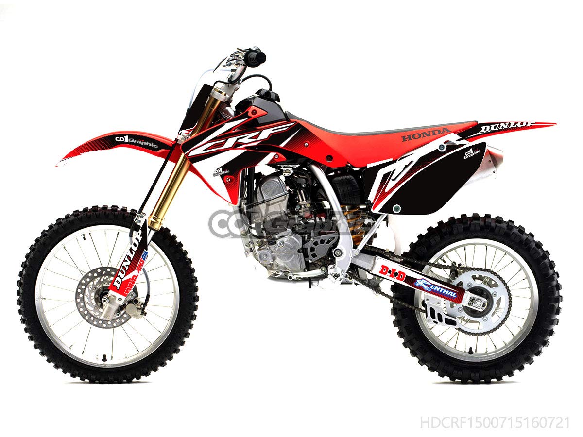 Honda CRF150R 2007-2020 Full Graphics Decals Stickers Kit - Durable Vinyl Decal Set for Motorcycle Customization & Off-Road Protection