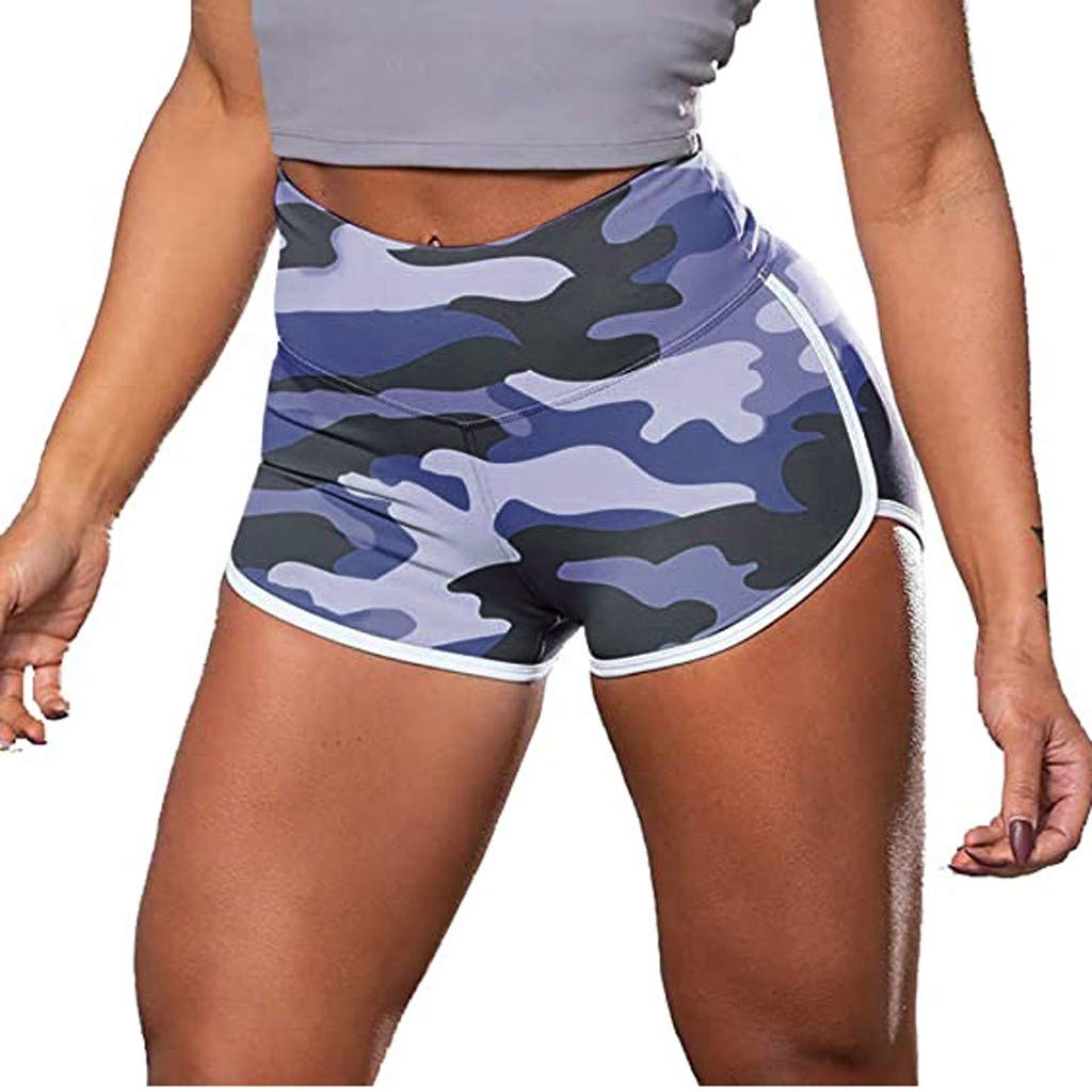 High Waisted Women's Swim Shorts - Quick Dry Workout Shorts with Scrunch Booty for Gym, Yoga, Running & Beach Activities | Athletic Sports Leggings & Activewear