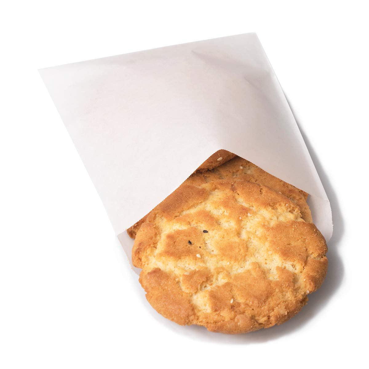 BagDream 5.5x7.75 Inch Glassine Waxed Paper Bags - Pack of 100 Flat Glassine Envelopes for Cookies, Popcorn, Candies & Pastries | Eco-Friendly Food Packaging for Bakeries, Parties & Gift Wrapping