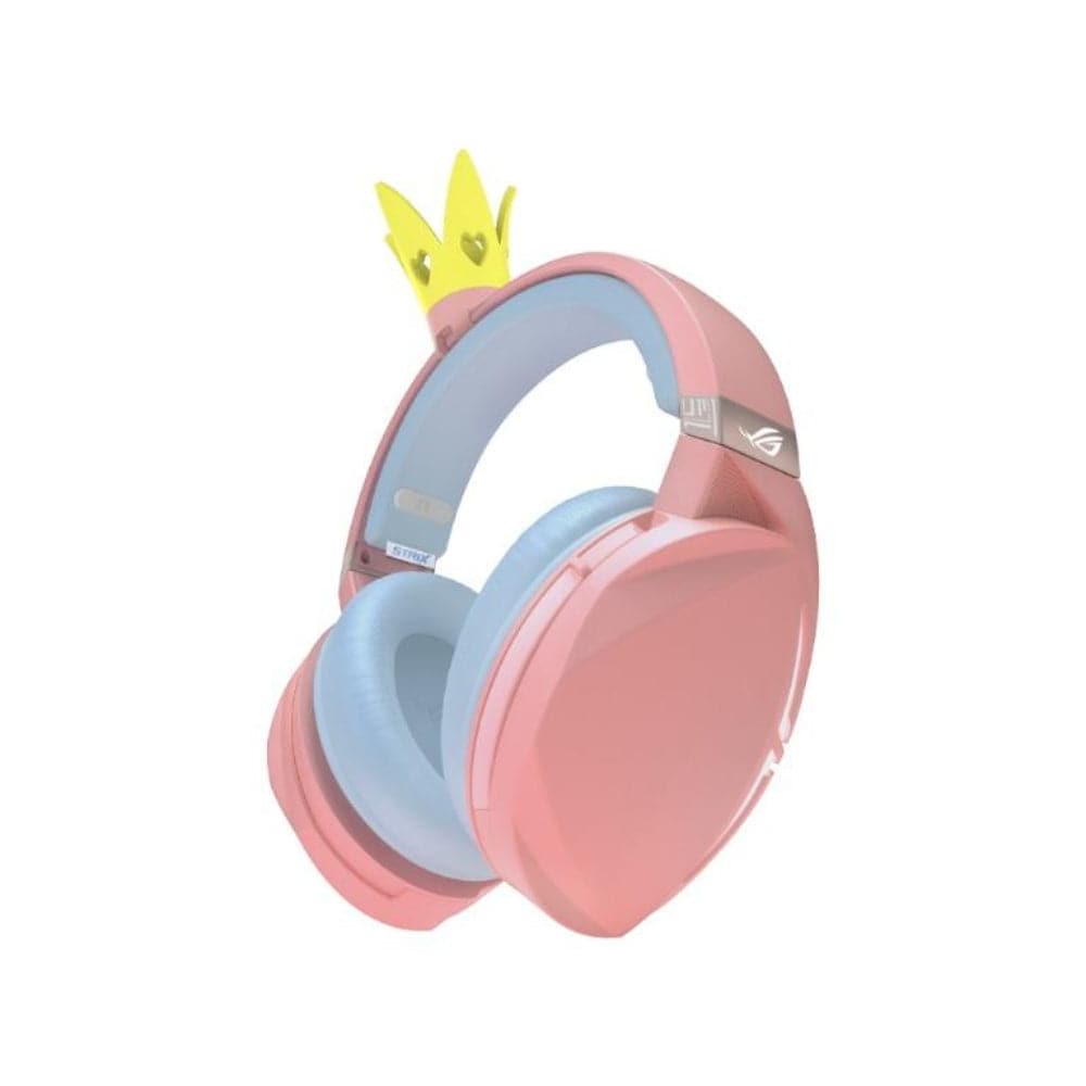 ASUS ROG Strix Fusion 300 Pink Gaming Headset with Crown Design - 7.1 Surround Sound, 50mm Drivers, RGB Lighting for PC/PS4/Xbox - Perfect for Competitive Gaming & Streaming (2-Year Warranty)