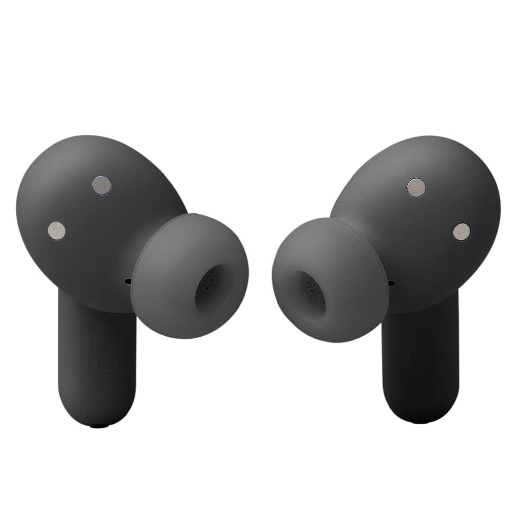 JBL Live Beam 3 True Wireless Bluetooth Earbuds - 48H Battery, Adaptive Noise Cancelling, Hi-Res Audio, IP55 Waterproof, Closed-Back Design (Black) | Perfect for Workouts, Commuting & Travel