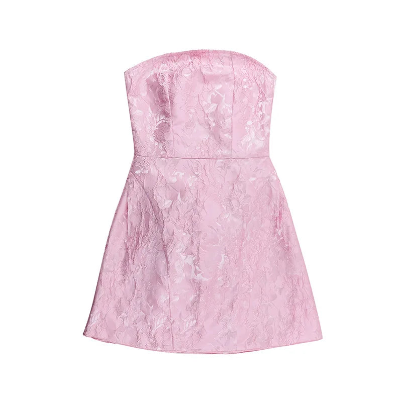 Sexy Backless Bow Mini Dress for Women - Off Shoulder Strapless Sleeveless Bodycon Party Club Dress | Elegant Night Out, Date Night, Cocktail Party, Summer Vacation Outfit
