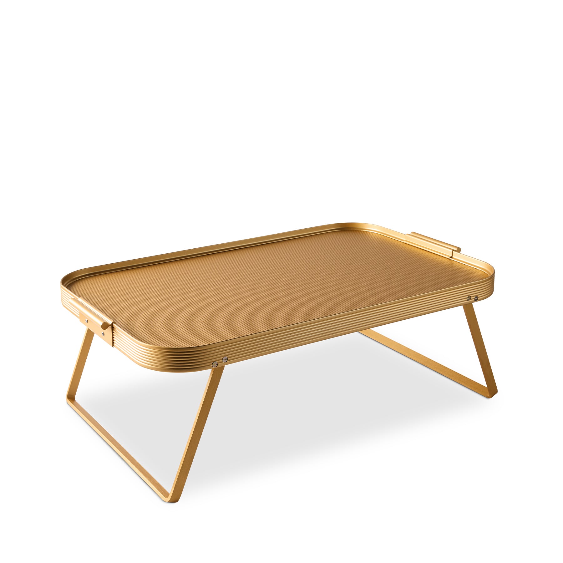 Premium All Gold Lap Tray - Lightweight & Durable Portable Desk for Eating, Working, Reading in Bed, Couch or Floor - Ideal Home Office & Study Accessory