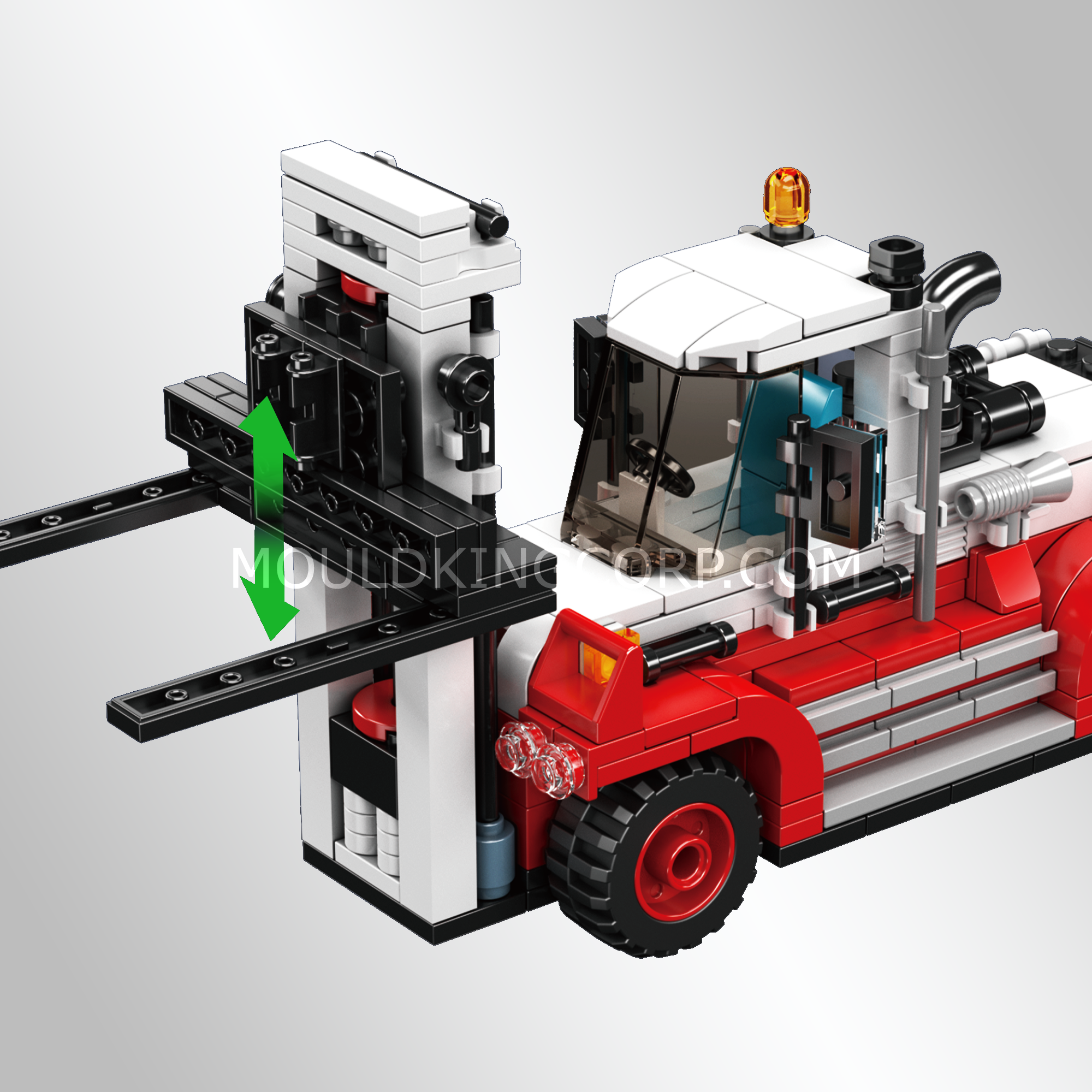 Mould King 24079 Forklift Transport Truck Building Set - 906 PCS Construction Toy for Kids & Adults | STEM Educational Building Blocks for Creative Play | Perfect for Birthday Gifts & Indoor Activities