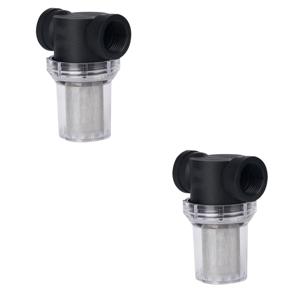 2 Pack Faucet Water Filter with Flexible Hose Attachment - Sediment Filter for Tap, Hydropure Water Purifier - Perfect for Kitchen Sink, RV, Camping & Outdoor Use