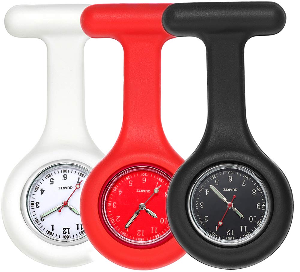 LYMFHCH Nurse Watch with Second Hand - Clip On Fob Watch for Medical Professionals, Ideal for Nurses, Doctors & Healthcare Workers - Perfect for Hospital Shifts, Clinical Use & Patient Care