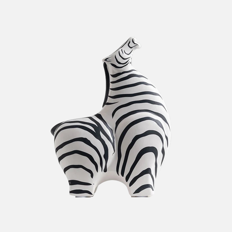 Handmade Safari Ceramic Sculpture - African Wildlife Decor for Home & Office - Perfect for Living Room, Bookshelf, or Desk Display