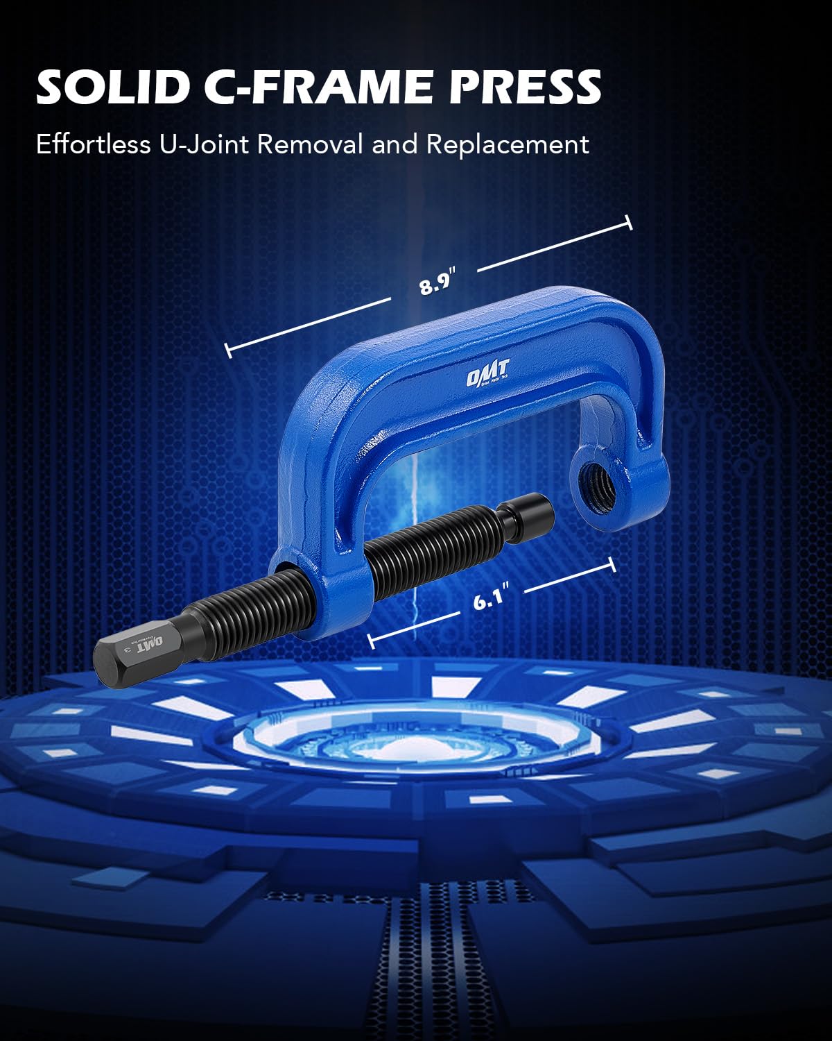 Orion Motor Tech 23-Piece Heavy Duty Ball Joint Removal Tool Kit with Press, U Joint Remover, Sockets & Universal Adapters - Compatible with Most 2WD/4WD Cars, Trucks & SUVs - Perfect for Auto Repair Shops & DIY Mechanics