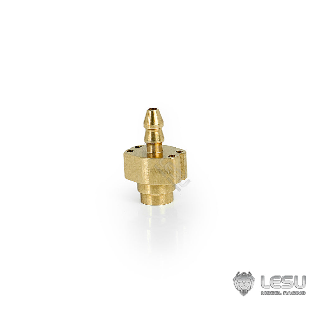 1:14 Scale Brass Nozzle 2.5x1.5mm Copper Pipe Fitting for Hydraulic RC Excavator, Dumper Truck, Loader & Forklift Models - Perfect for DIY Construction Vehicle Upgrades and Miniature Hydraulic System Repairs