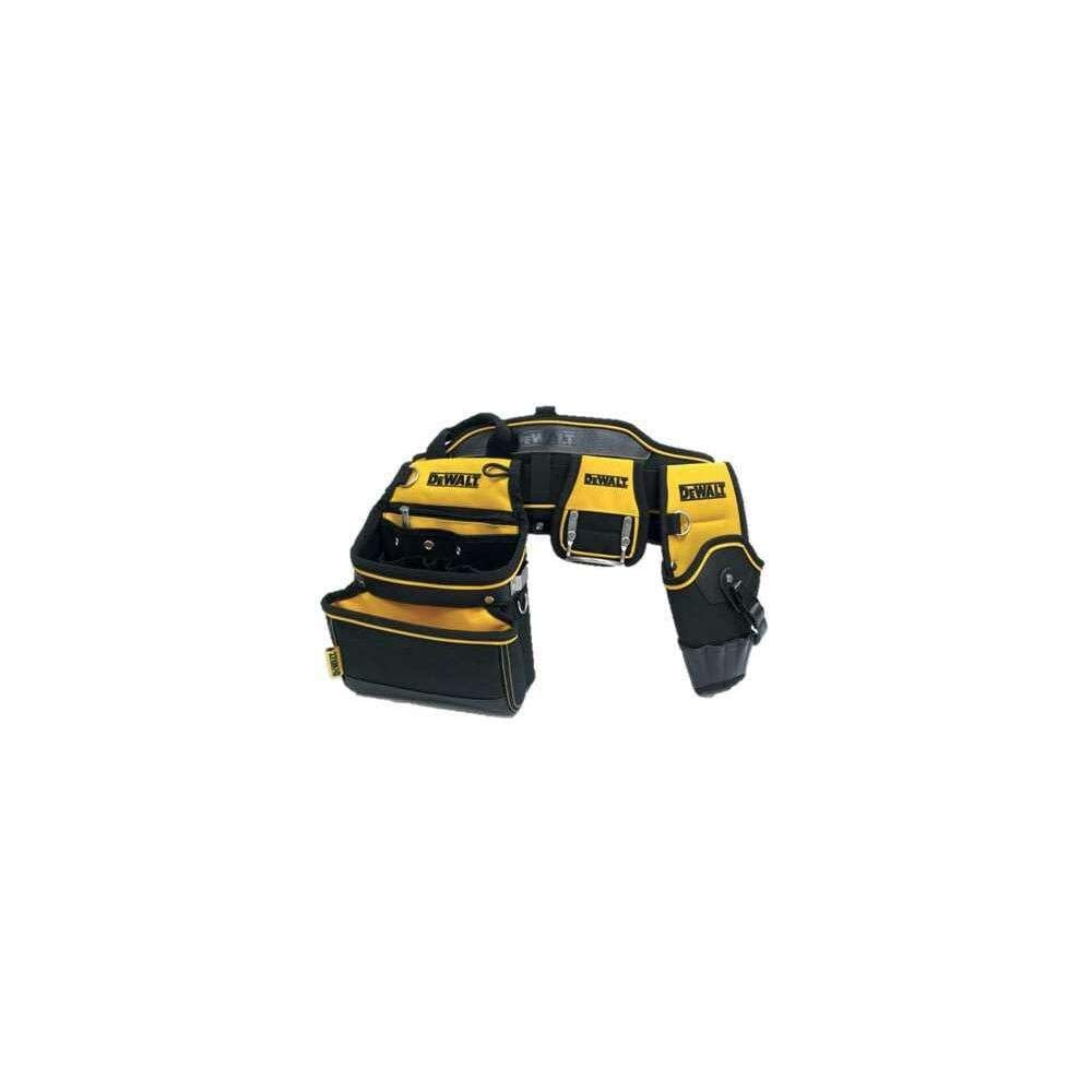 DEWALT DEW175552 Heavy-Duty Tool Belt & Carpenter Apron - Yellow & Black for Construction, Woodworking & DIY Projects