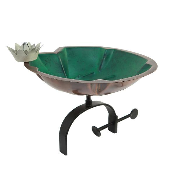 Lilypad Birdbath - Decorative Garden Bird Bath with Natural Leaf Design for Outdoor Bird Watching & Garden Decor