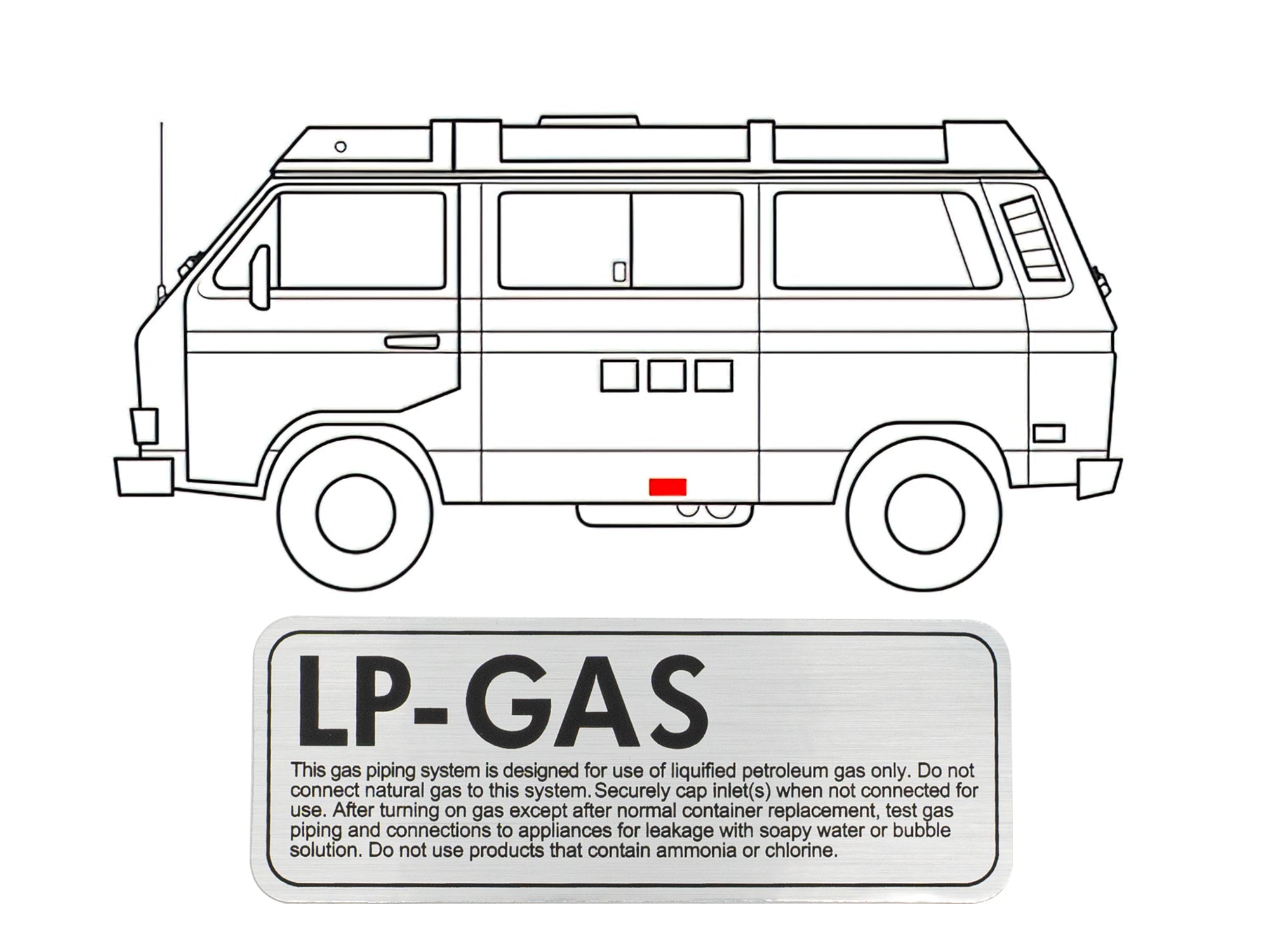 Camper Label Decal Set for RV, Trailer & Van - Waterproof Vinyl Stickers for Outdoor Adventures & Travel