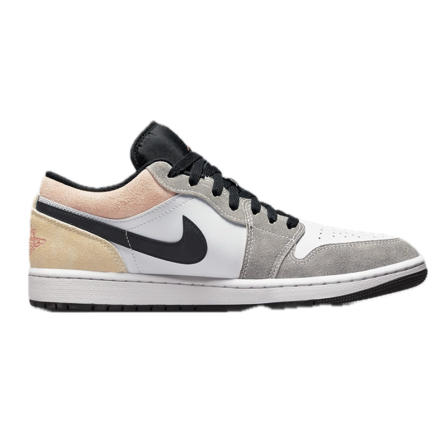 Air Jordan 1 Low SE Sneakers - Black Magic Ember Sundial White - Men's Basketball Shoes for Casual Wear & Street Style