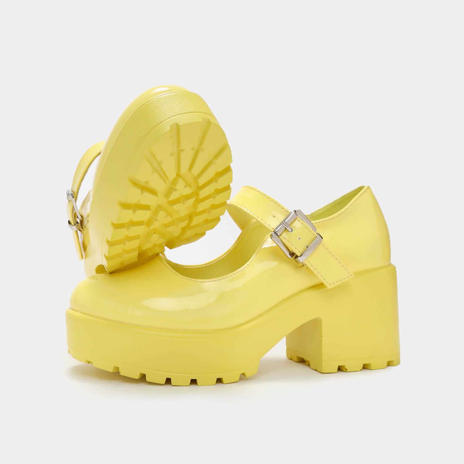 Tira Mary Jane Shoes for Women - Sunshine Yellow Edition | Comfortable & Stylish Flats for Casual Wear, Office, and Daily Outfits
