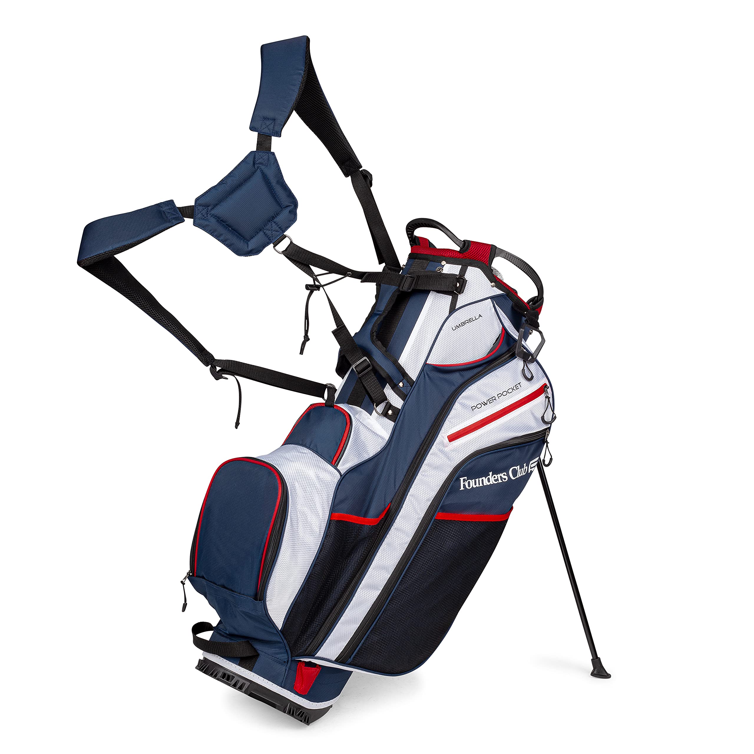 Founders Club Golf Hybrid Stand Bag - 14-Way Full Length Divider for Walking or Cart - Lightweight & Durable Golf Bag for Men & Women - Perfect for Driving Range, Course & Travel