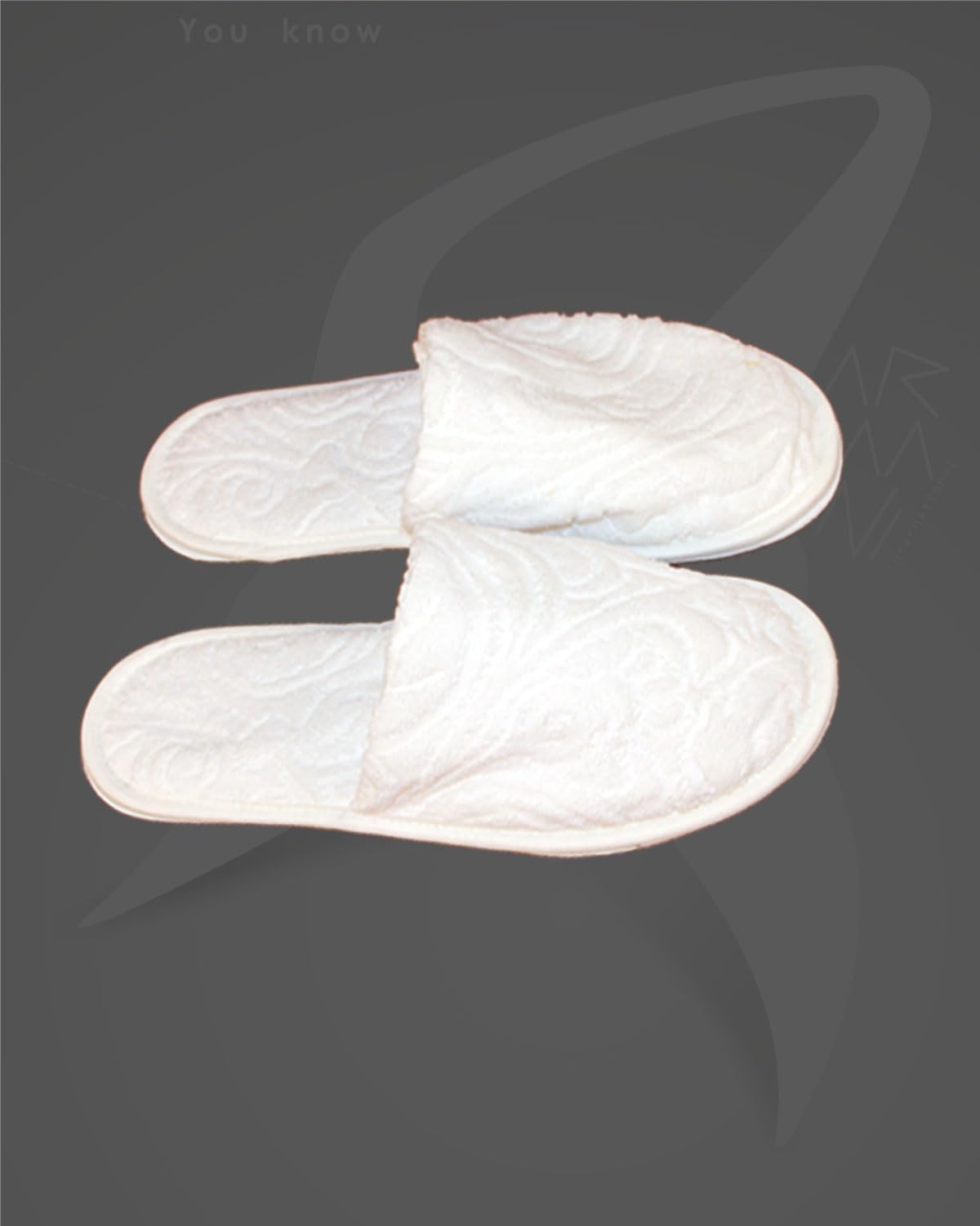 Premium White Patterned Bathrobe and Slippers Set - Large Standard Size Tubéreuse Amour Collection | Perfect for Spa Days, Hotel Luxury & Cozy Home Relaxation
